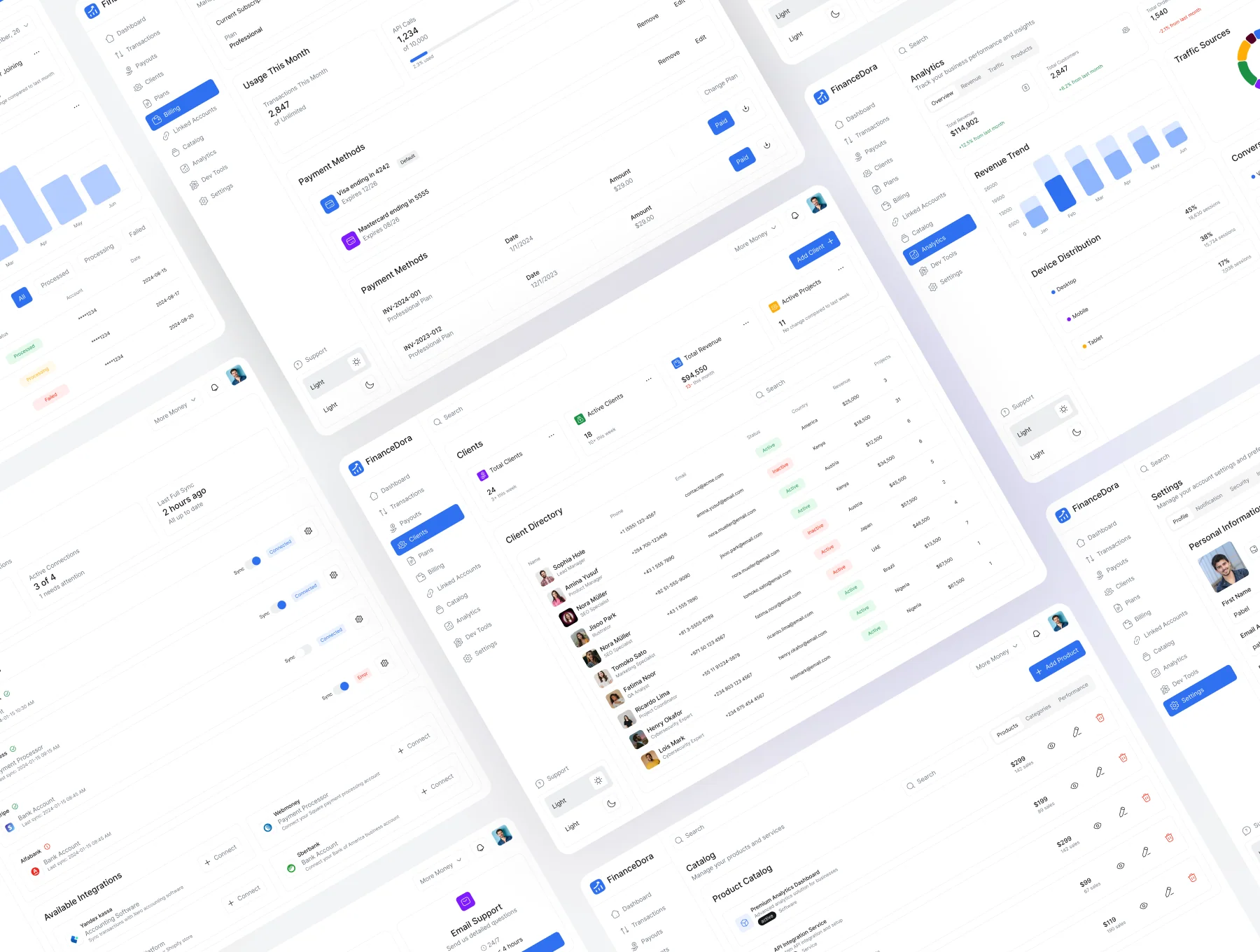 FinanceDora Web App UI Kit 2
