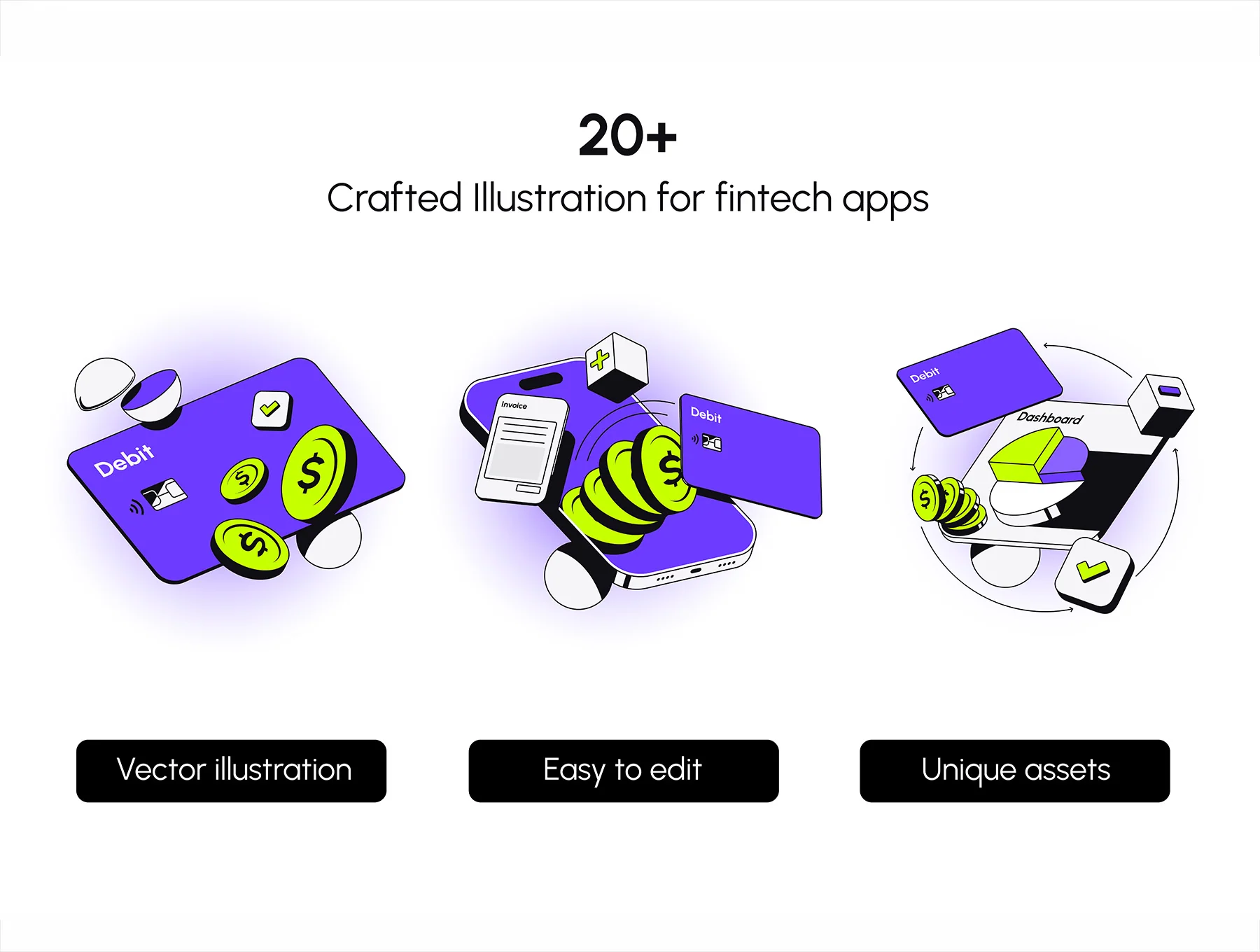 Fintech App Illustration Set 2