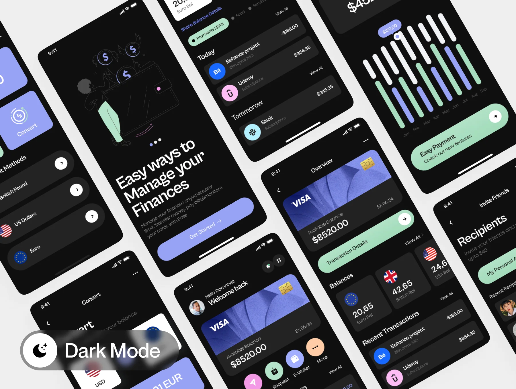 Fintech Mobile UI Kit for Startup Apps – 76+ Screens 4