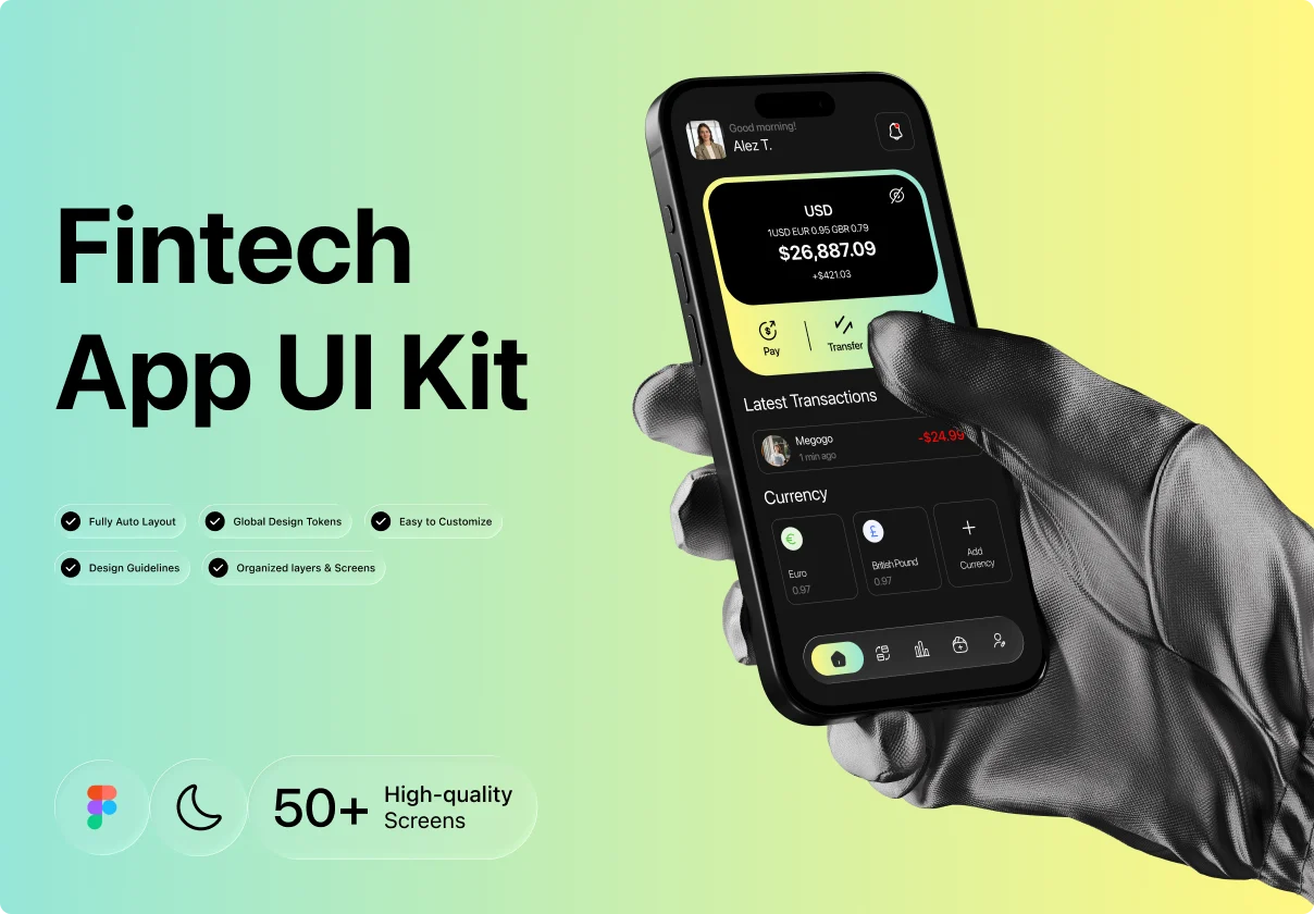 Fintech Banking App UI Kit
