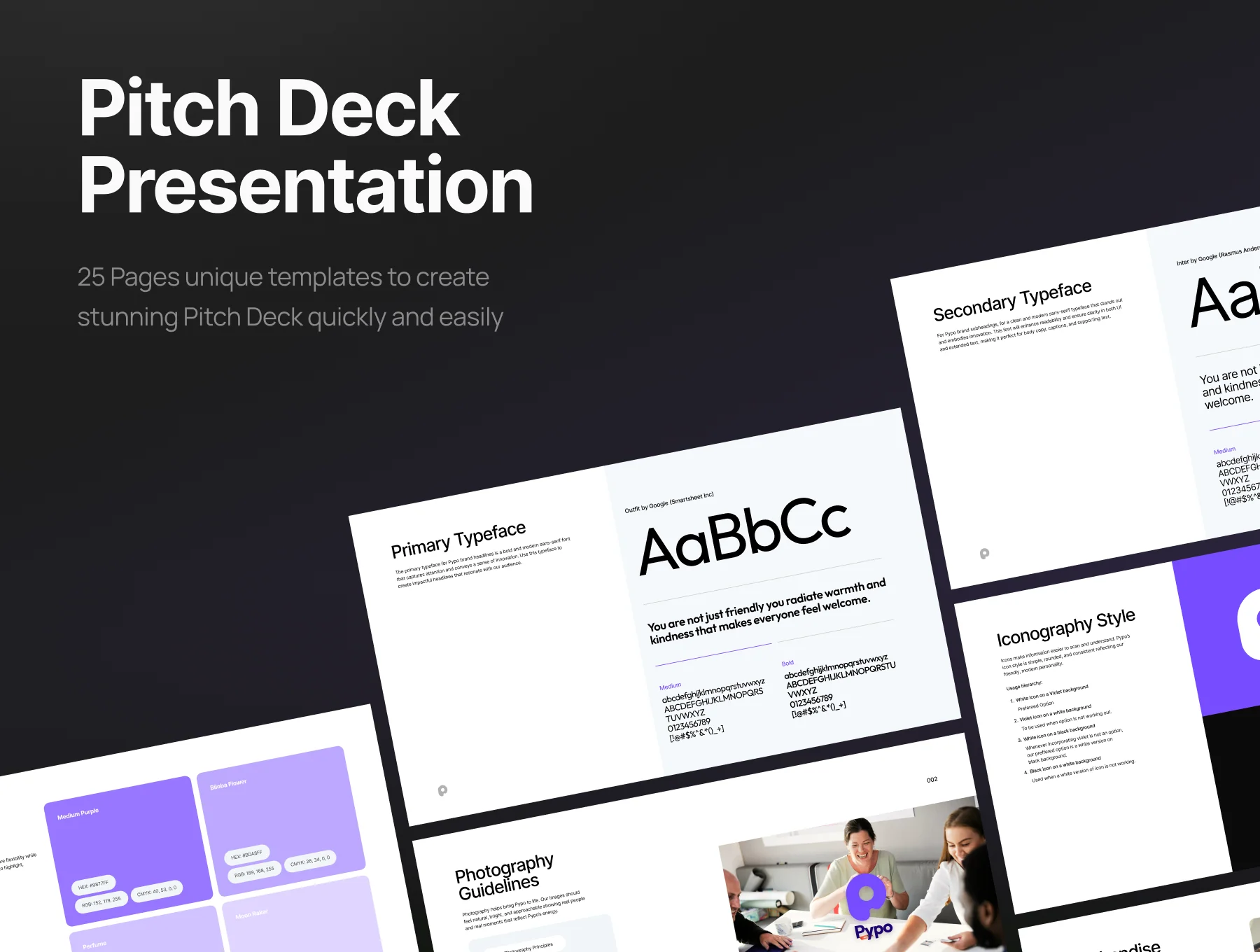 Fintech Brand GuideBook Pitch Deck - Pypo 2