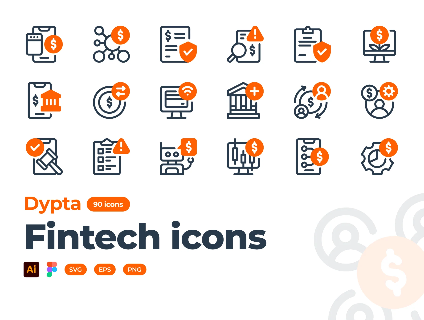 Fintech Icon Set 6