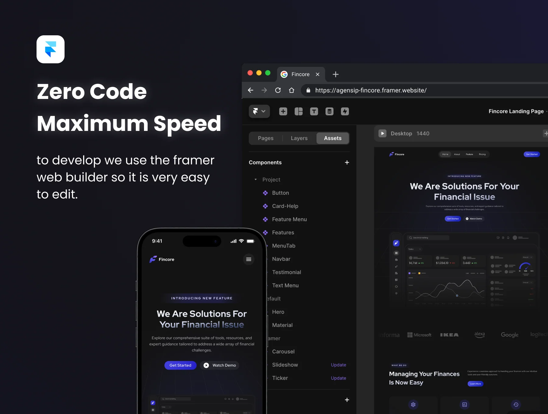 Fincore - Landing Page Kit Template for Fintech 6