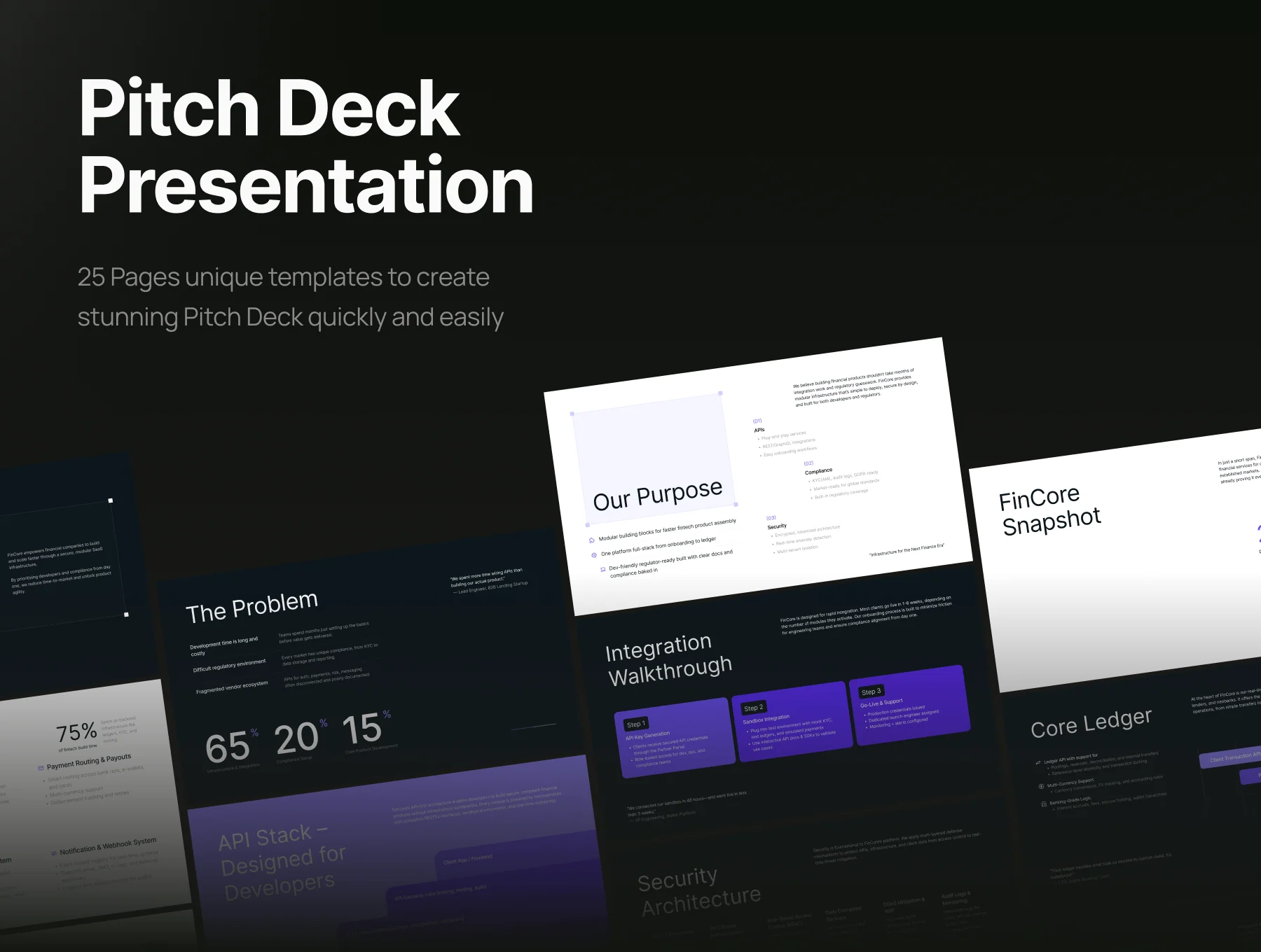 Fintech SaaS Product Strategy Pitch Deck - Fincore 2