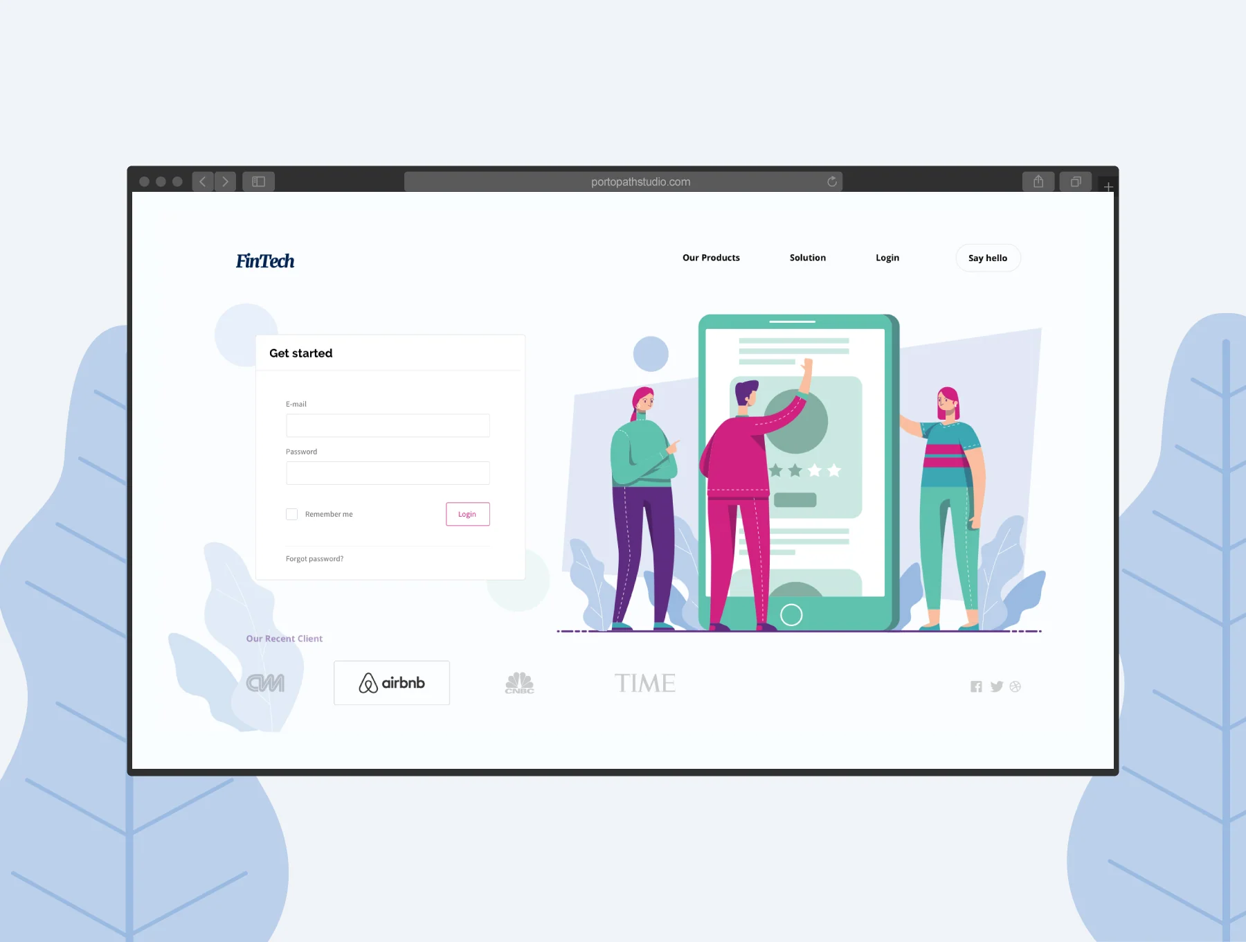 Fintech Unique Illustration Team! 3