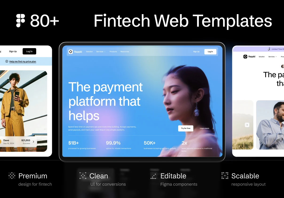 Fintech Website Templates