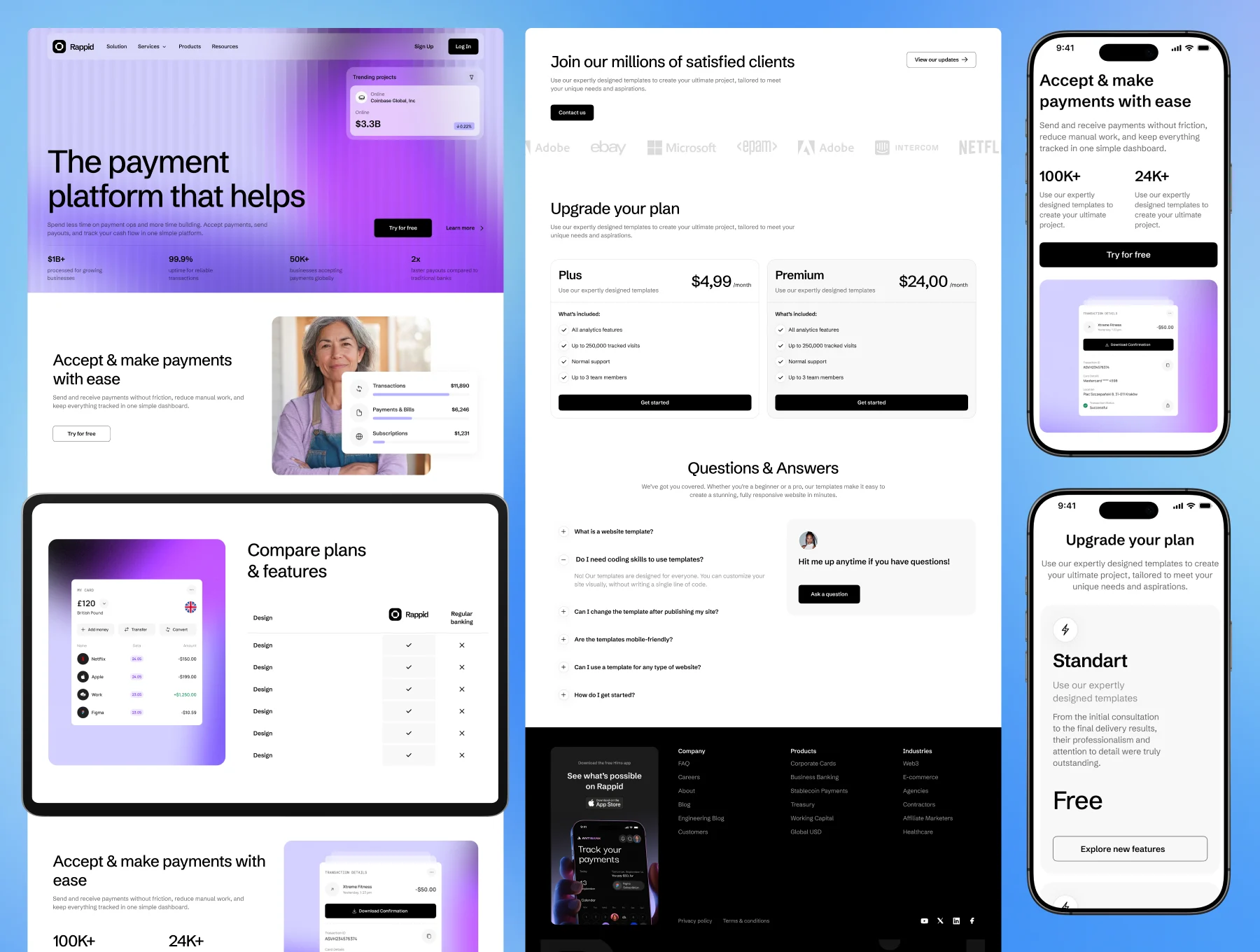 Fintech Website Templates 5