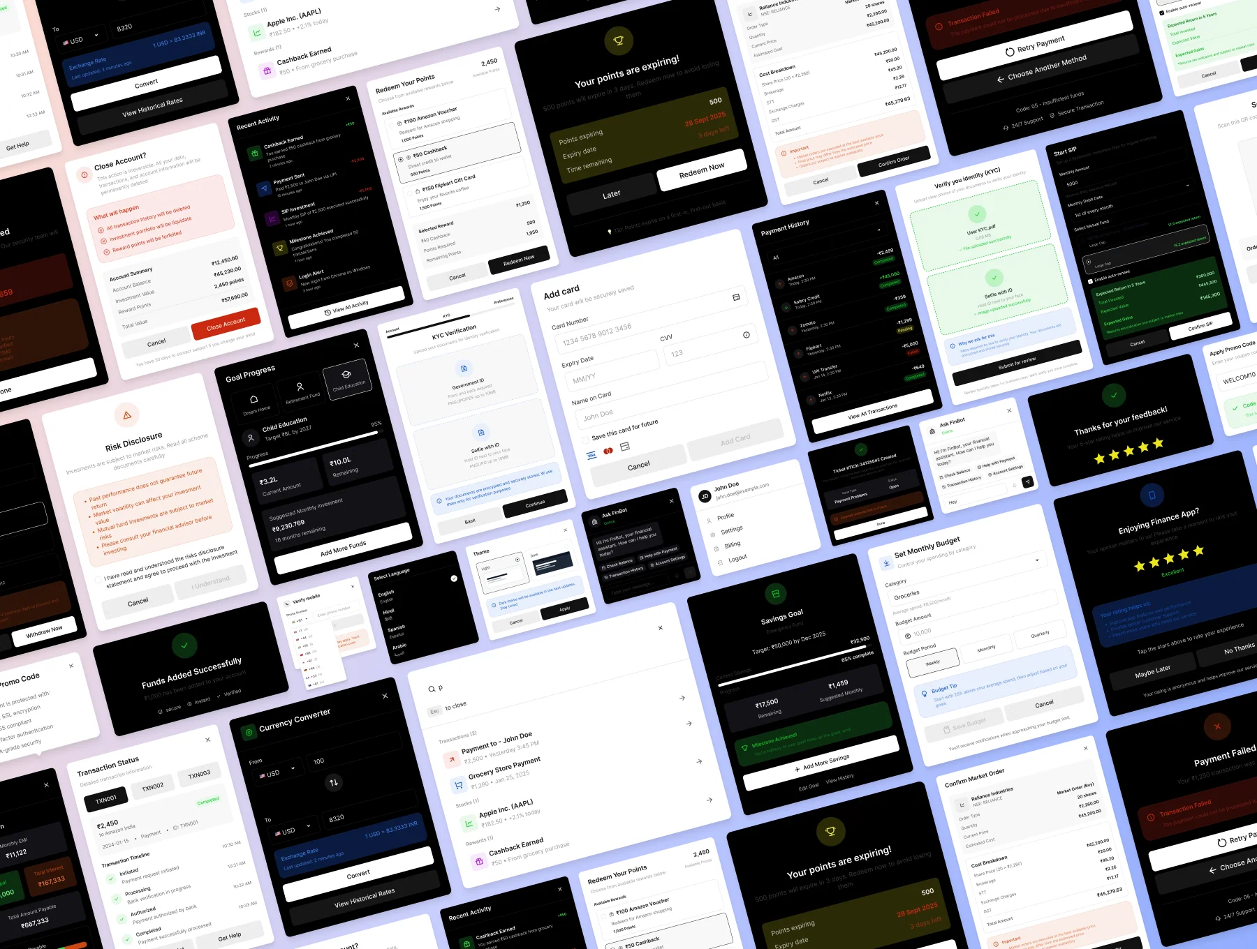 Fintech Widgets Pack – 240 Production-Ready UI Widgets for Fintech Products 4