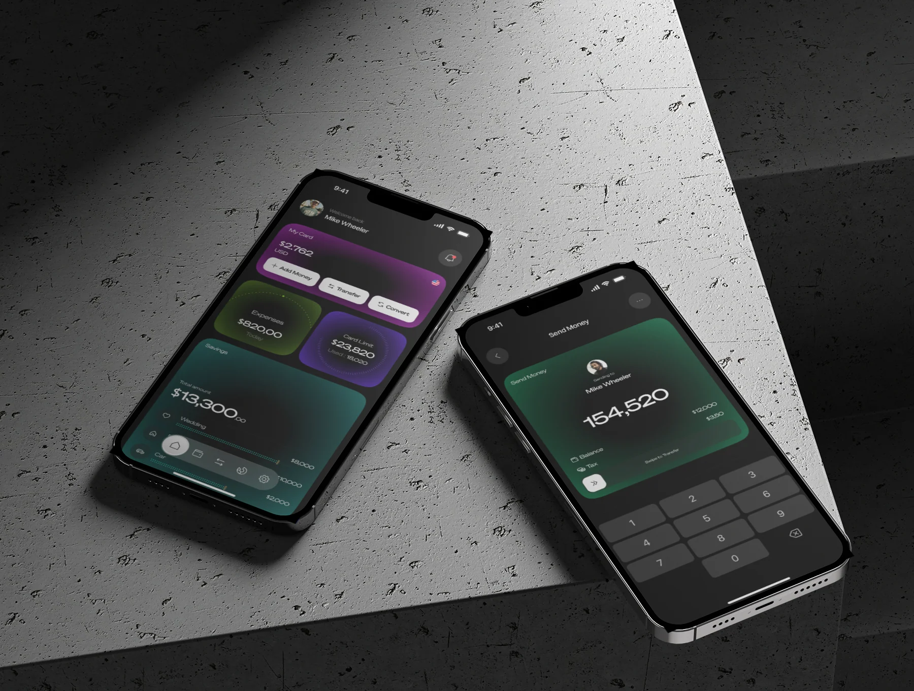 Fintech Widgets Pack – Futuristic UI Dashboard System 8