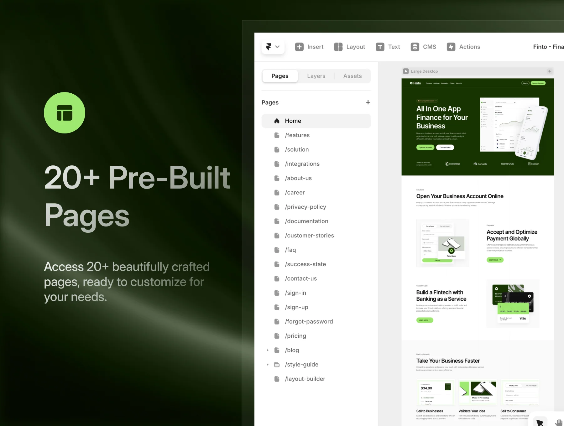 Finto - Finance Website Framer Template 6