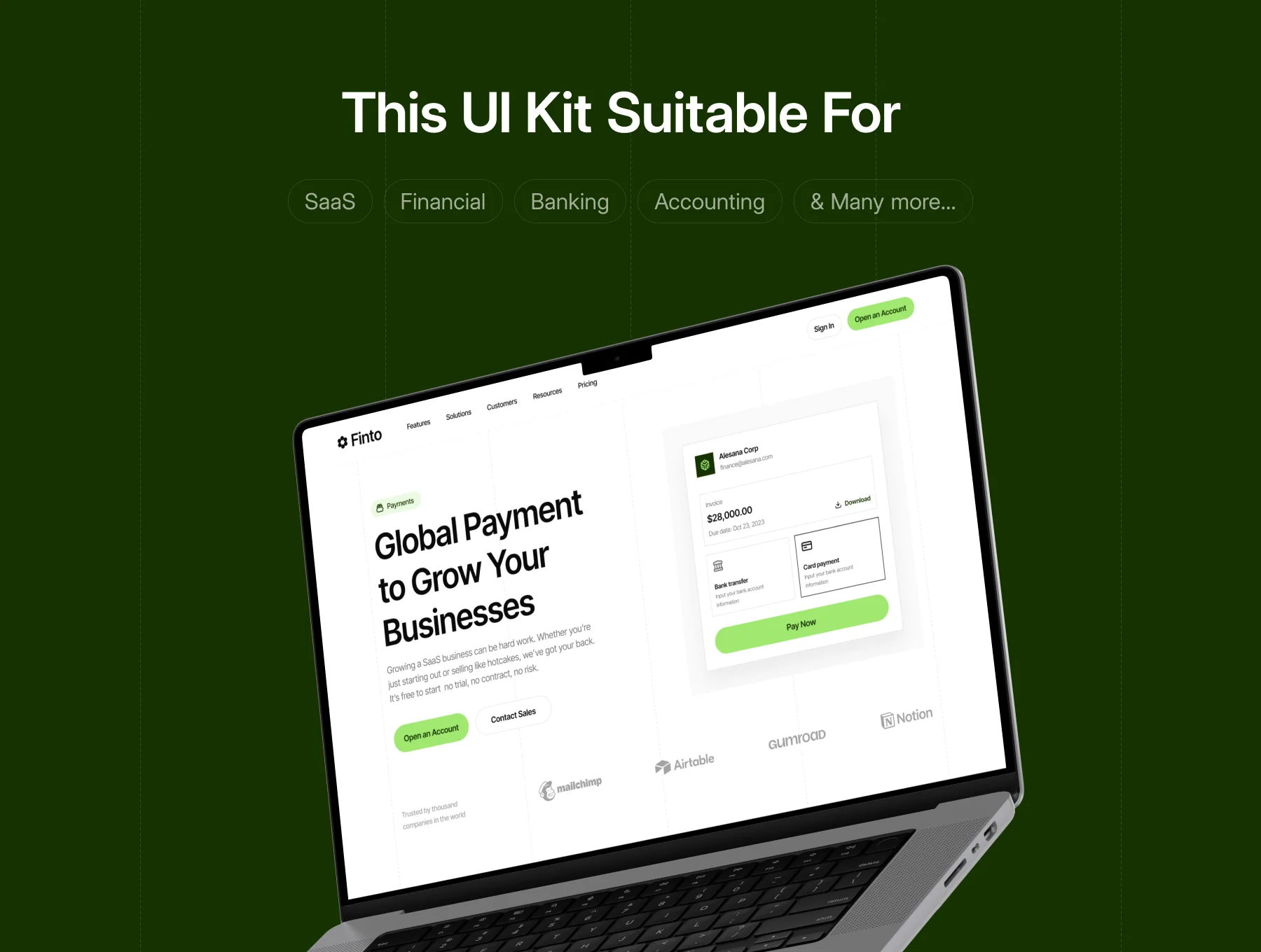 Finto - Finance Website Template 3