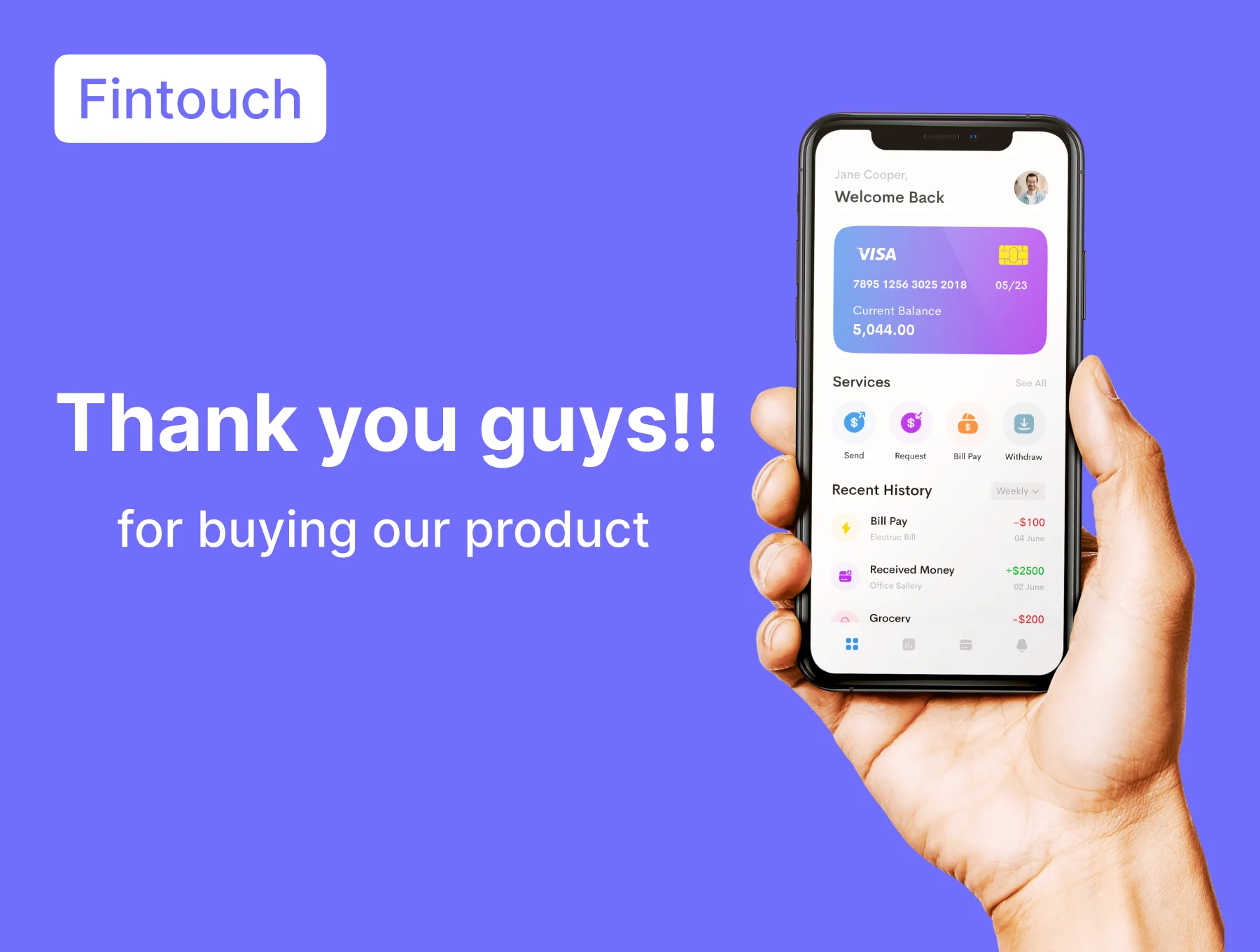Fintouch - Fintech App UI Kit 6
