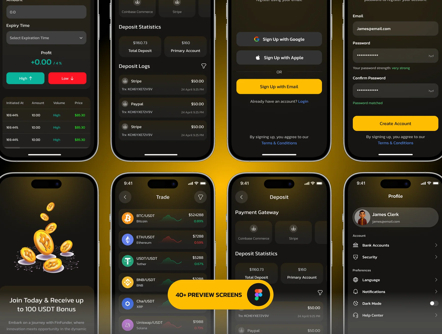 Fintra - Crypto Trading App UI Kit 2
