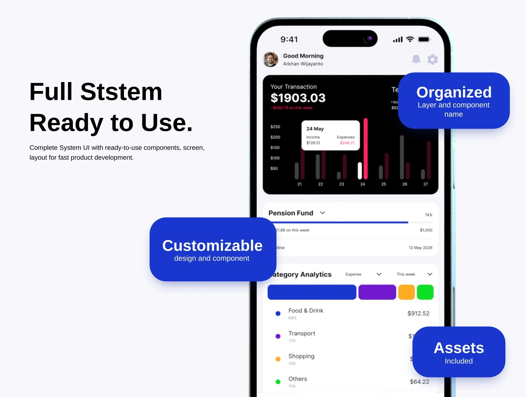 Fintrack - Finance Tracking App UI Kit 4
