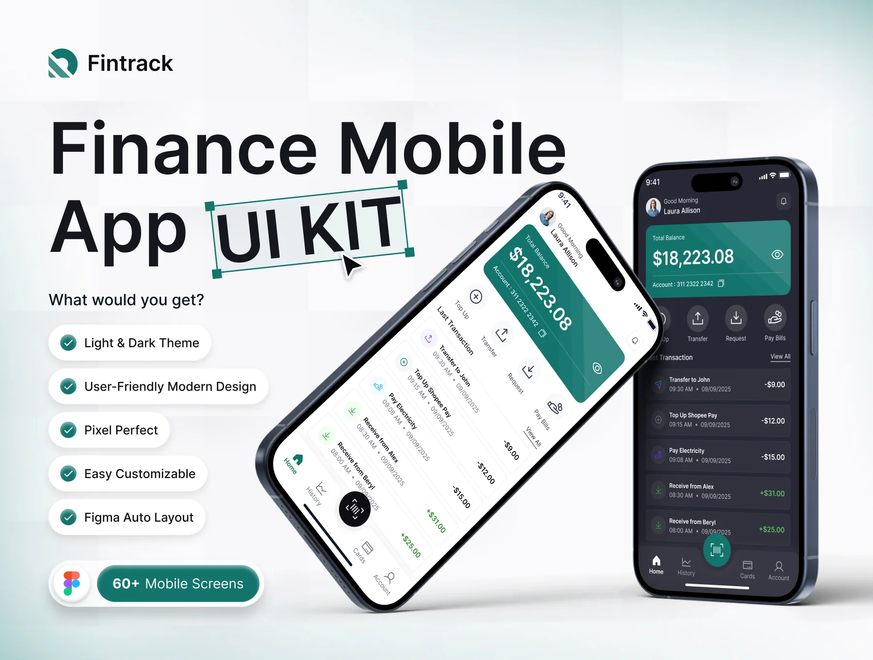 Fintrack - Fintech App UI Kit