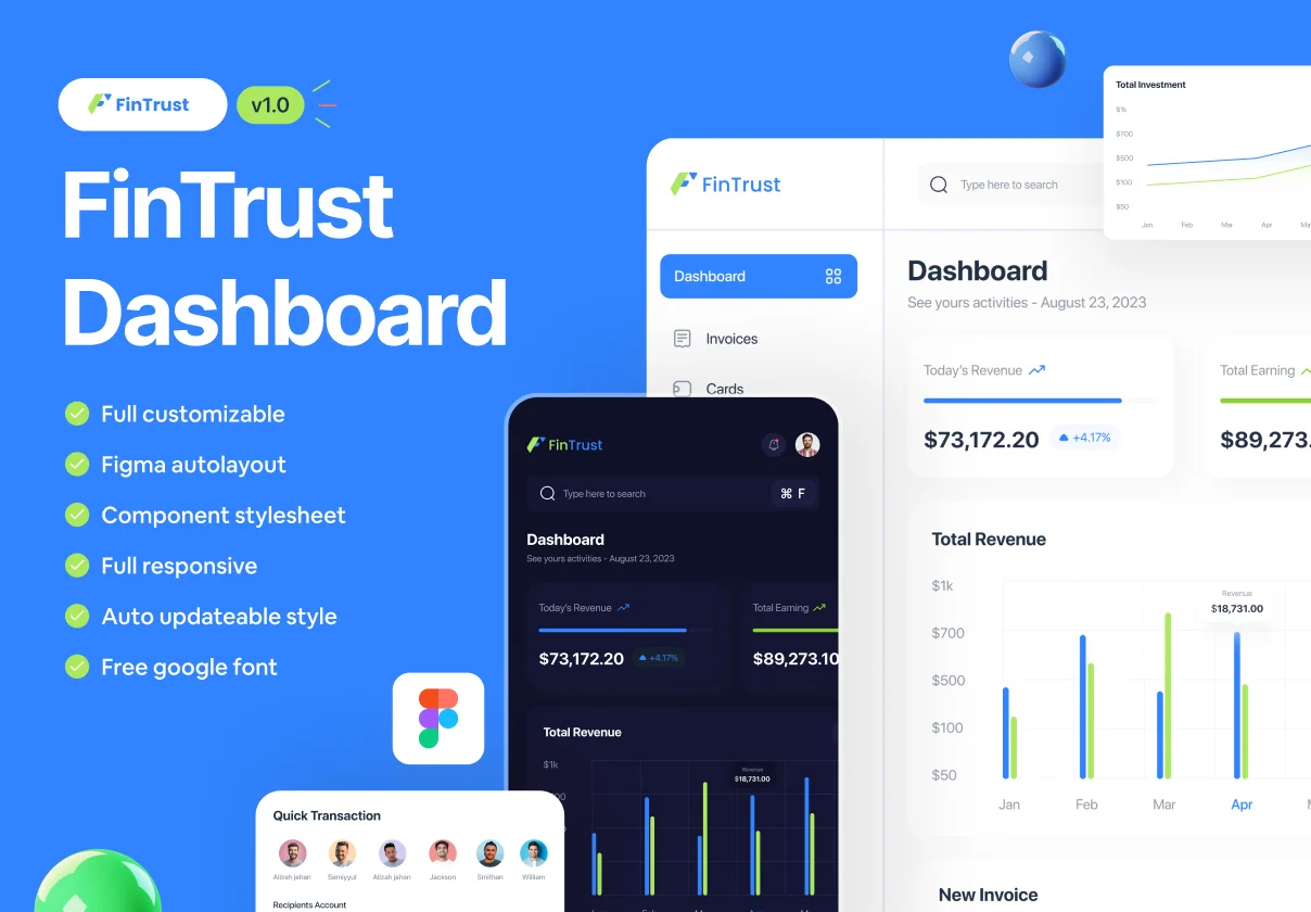 Fintrust - Finance Management Web App Ui Kit
