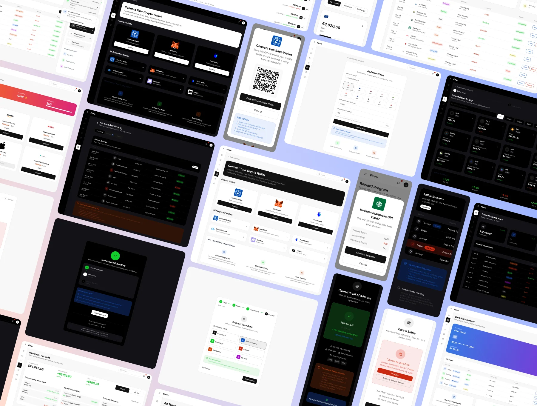 Finvo – Fintech Web & Mobile UI Kit (600+ Screens) 4