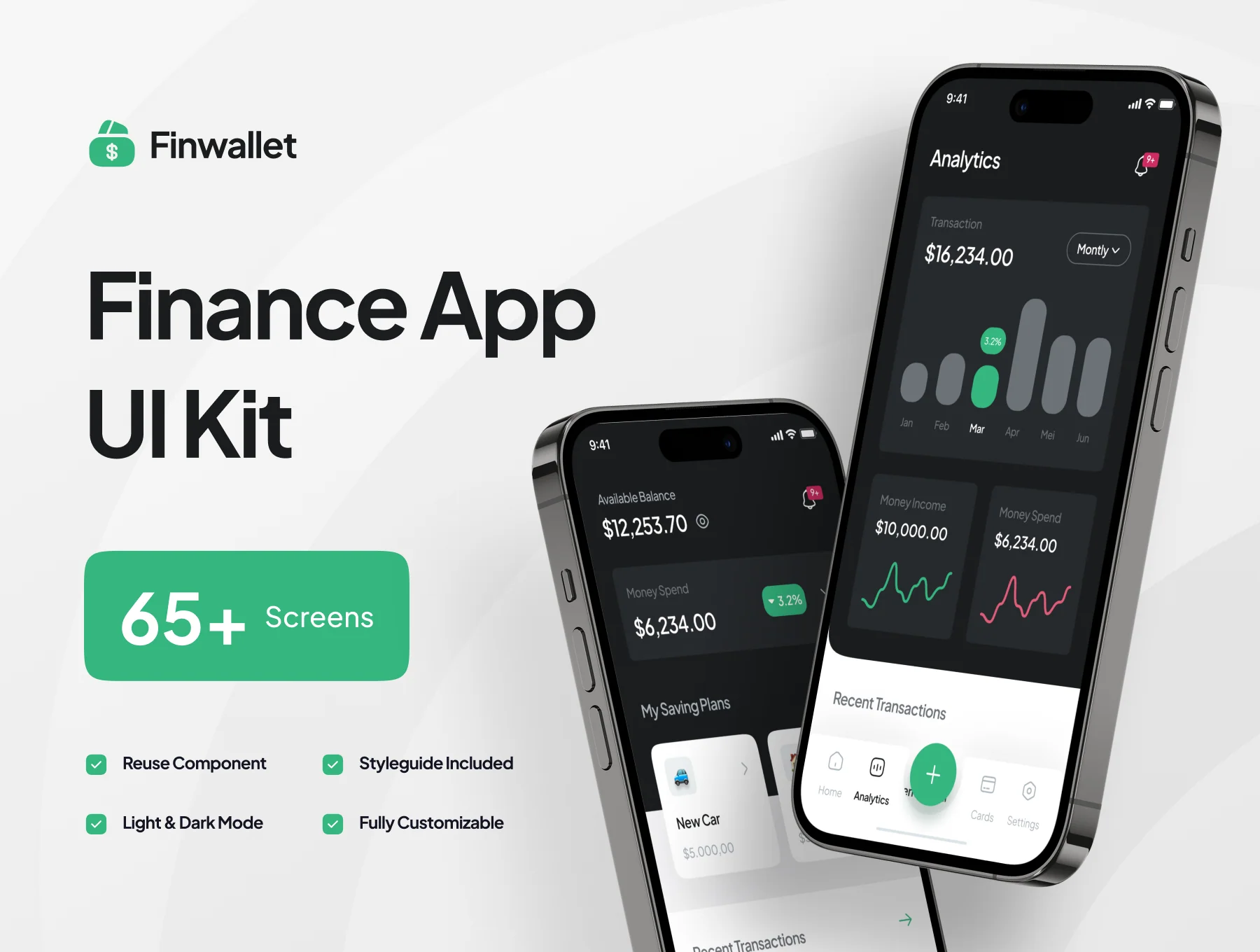 Finwallet - Finance Mobile App UI Kit