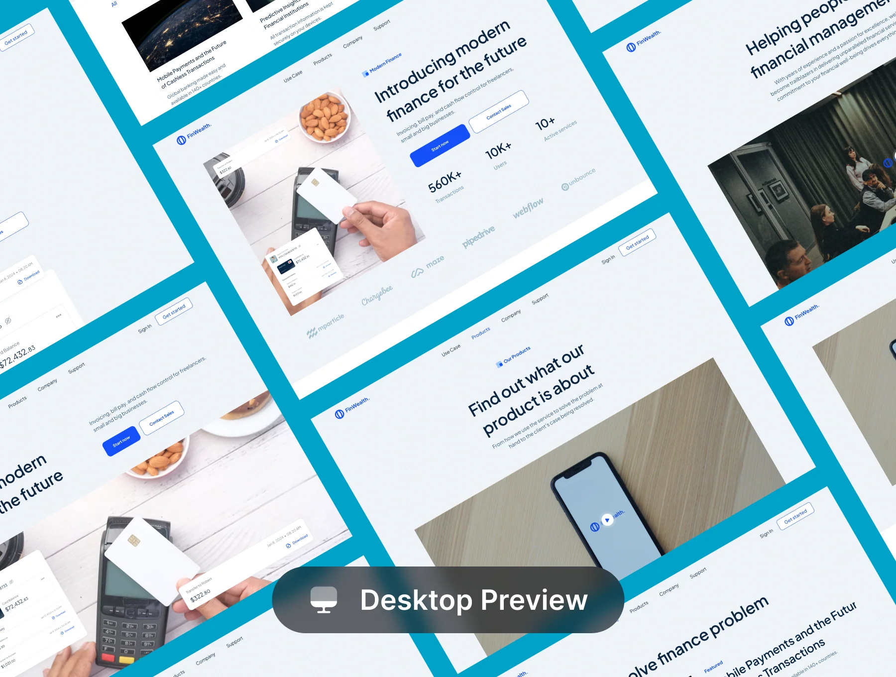 Finwealth - Fintech Website UI Kit 6