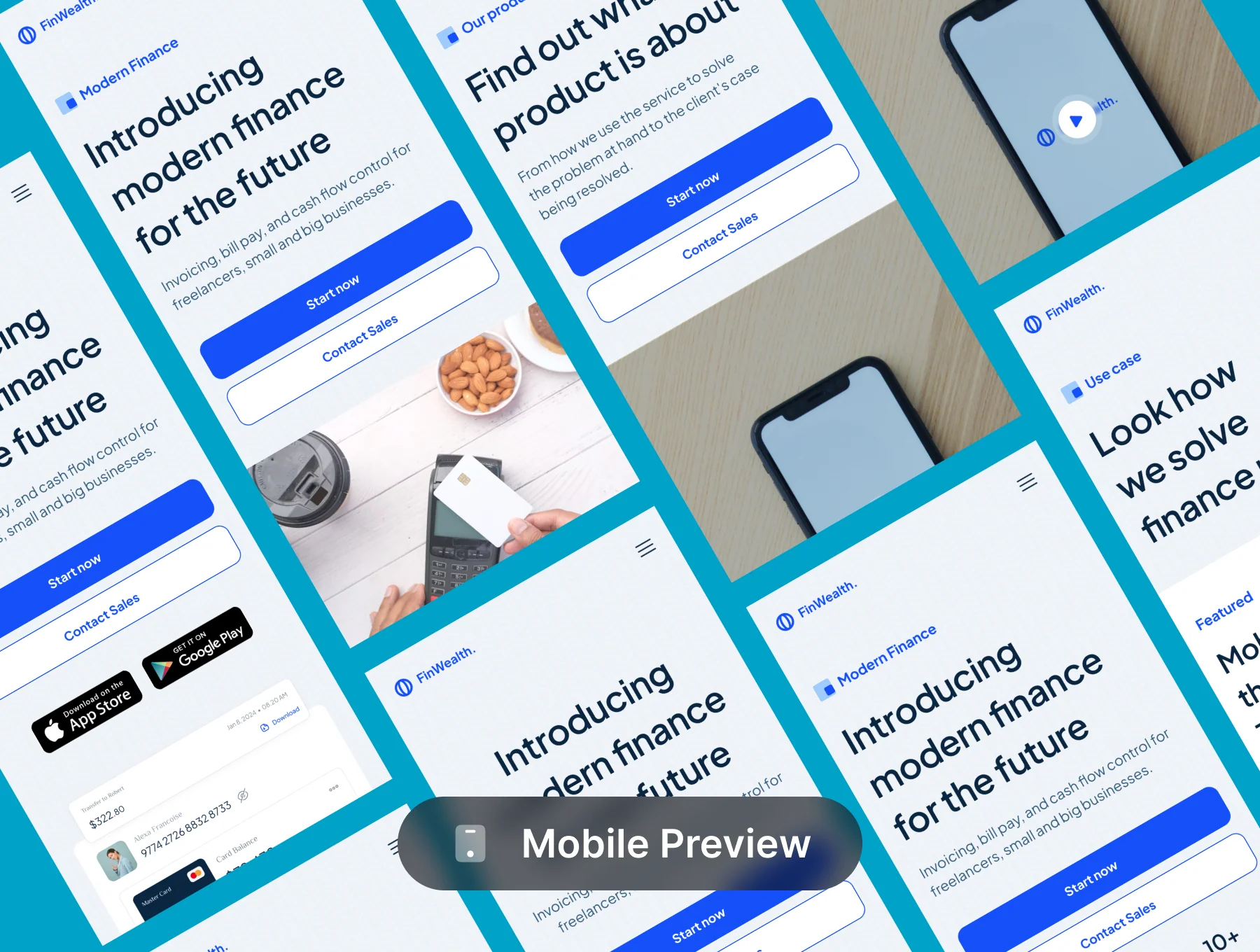 Finwealth - Fintech Website UI Kit 7