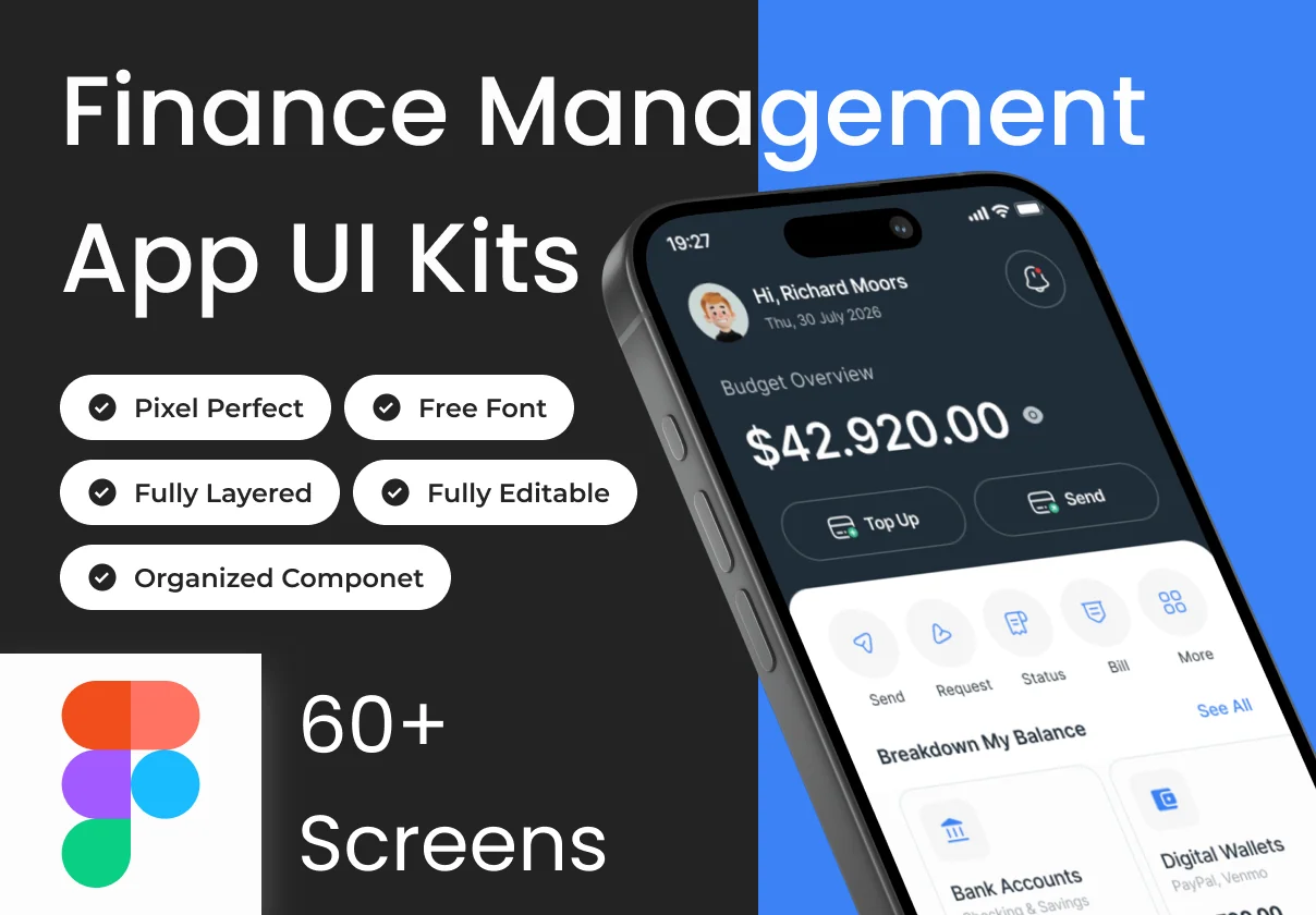 Finwise - Finance Management App Ui Kits