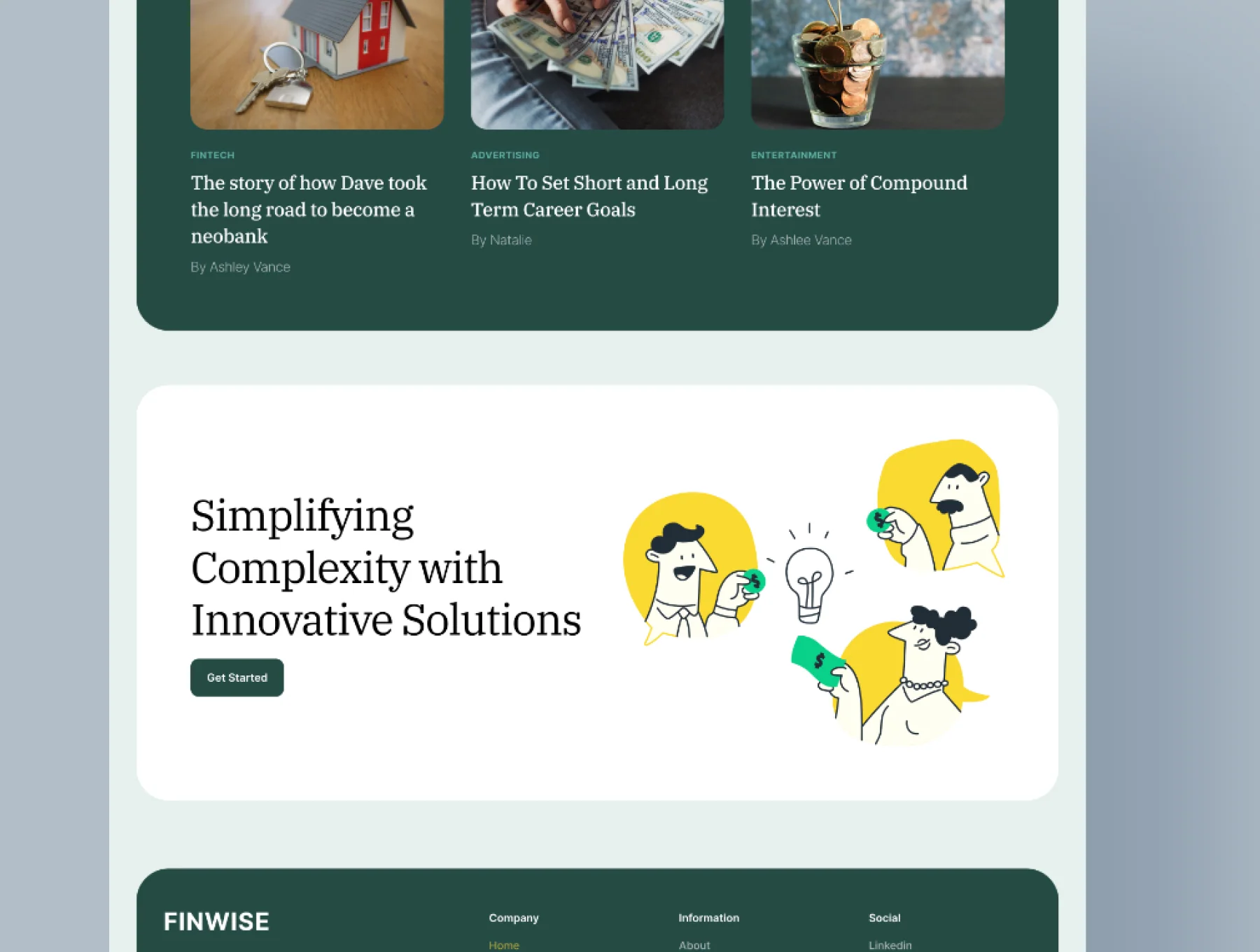Finwise - Framer Template for Fintech 5
