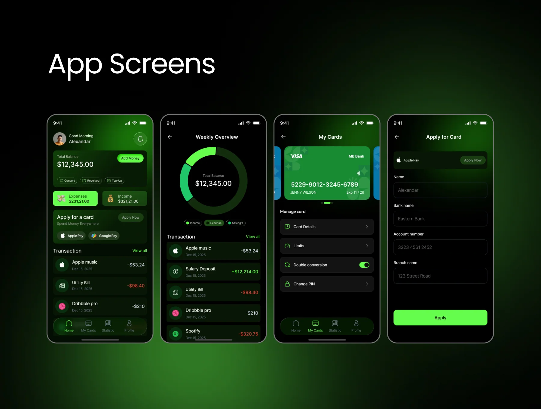 Finza – Finance Mobile App UI Kit 4