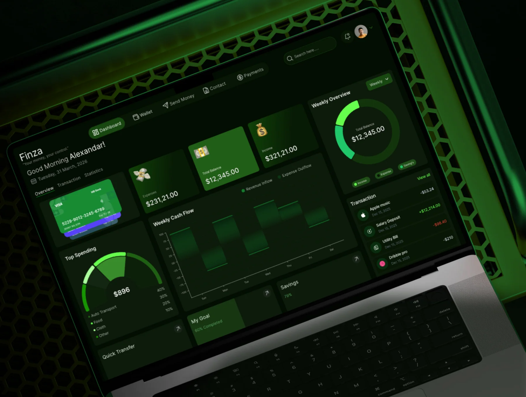 Finza – Fintech Dashboard UI Kit 5