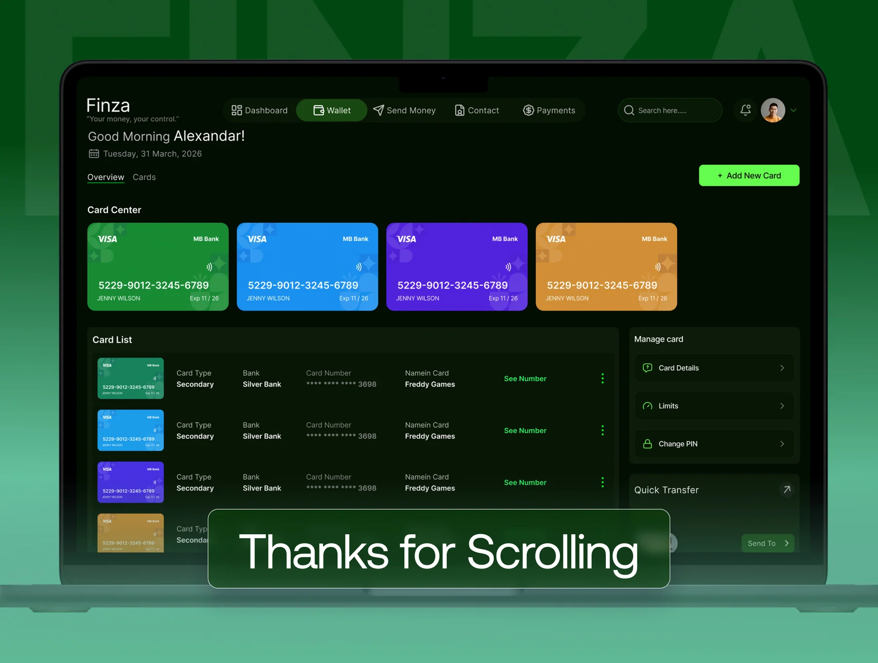 Finza – Fintech Dashboard UI Kit 6