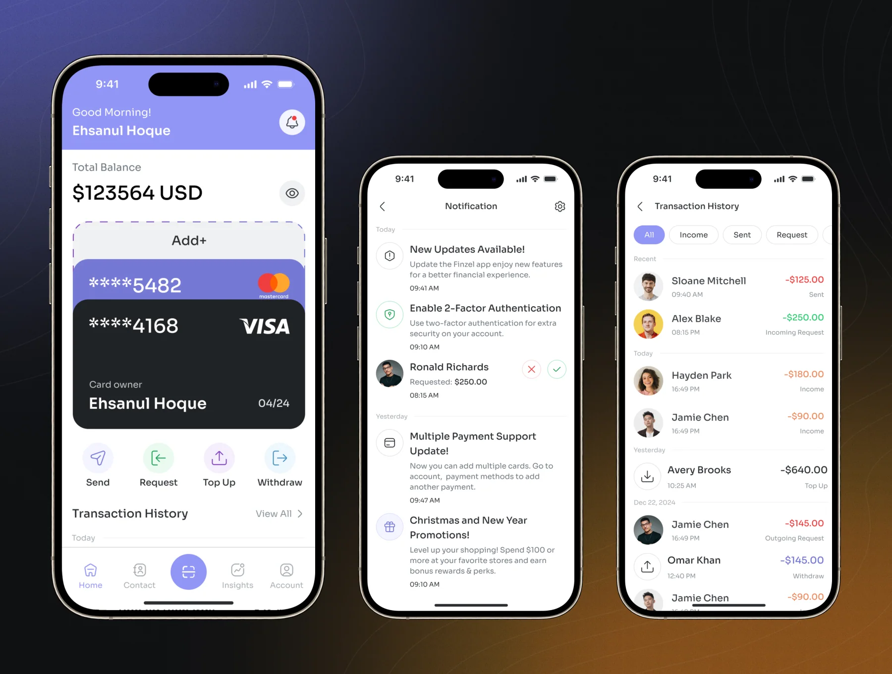 Finzel - Fintech App UI Kit 5
