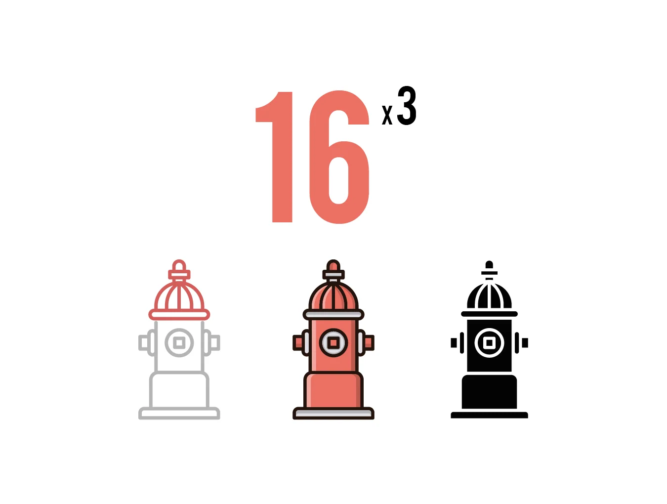 16 Firefighter Icons 2
