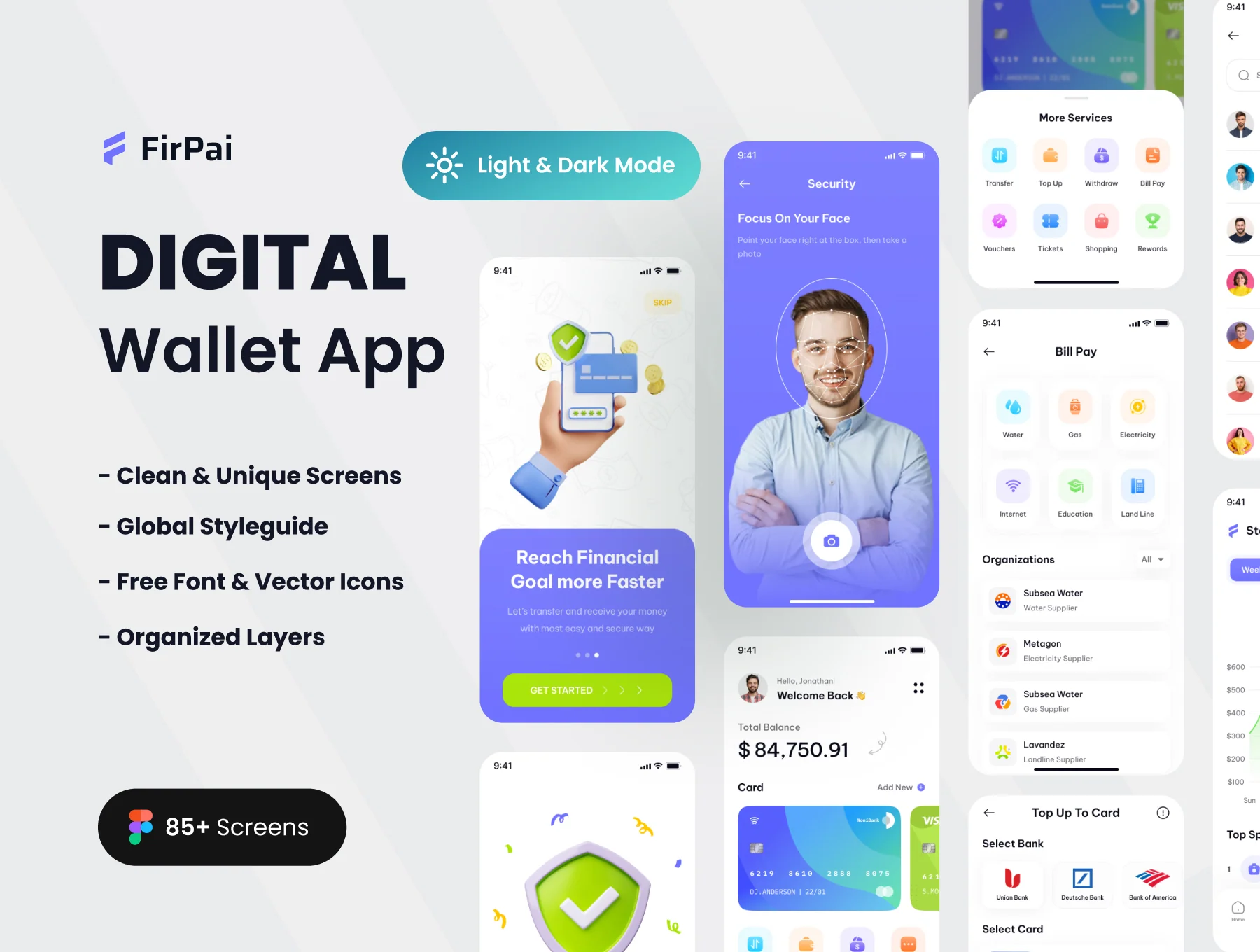 Firpai - Digital Wallet App UI Kit