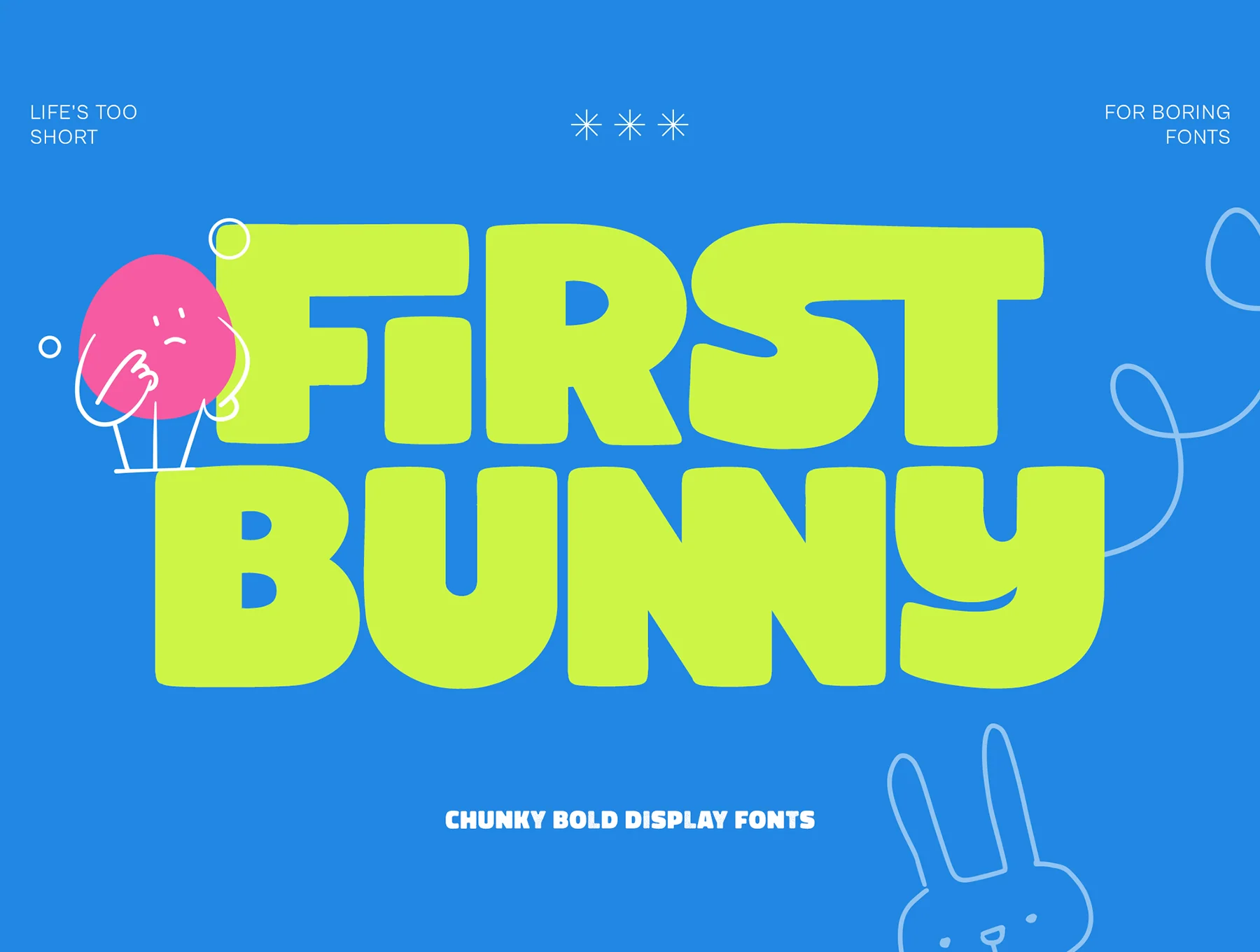 First Bunny - Fun Bold Display