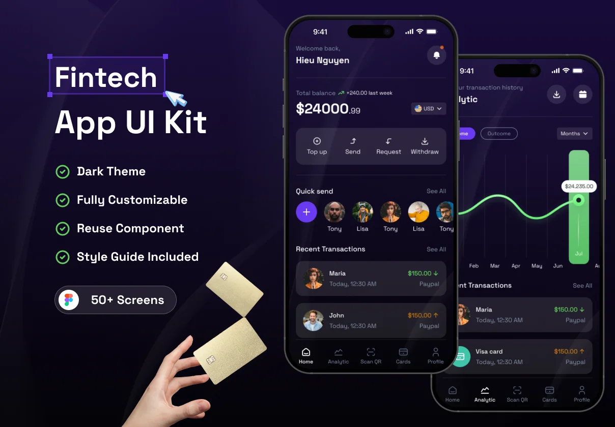 Firstech - Fintech App UI Kit