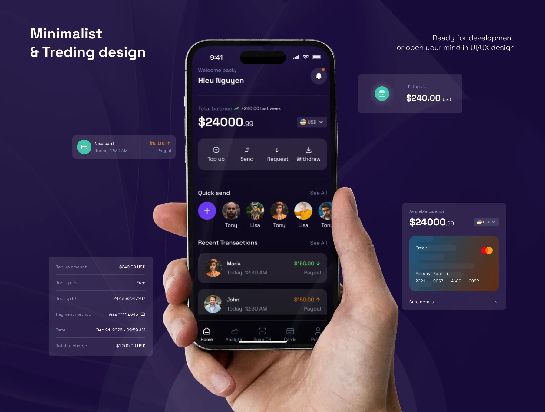 Firstech - Fintech App UI Kit 3
