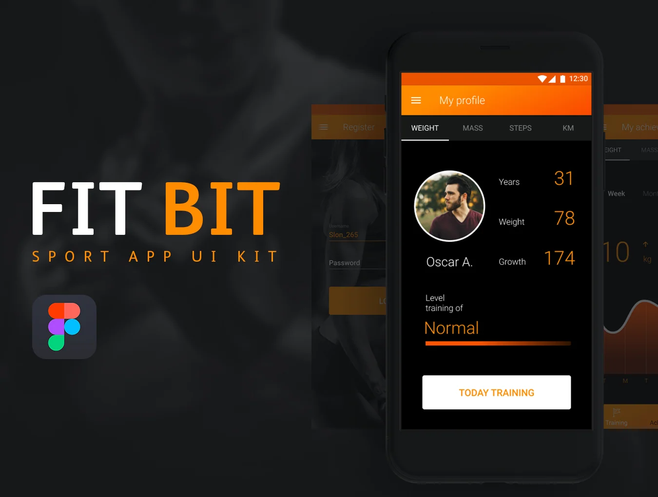 FIT BIT Sport UI Kit