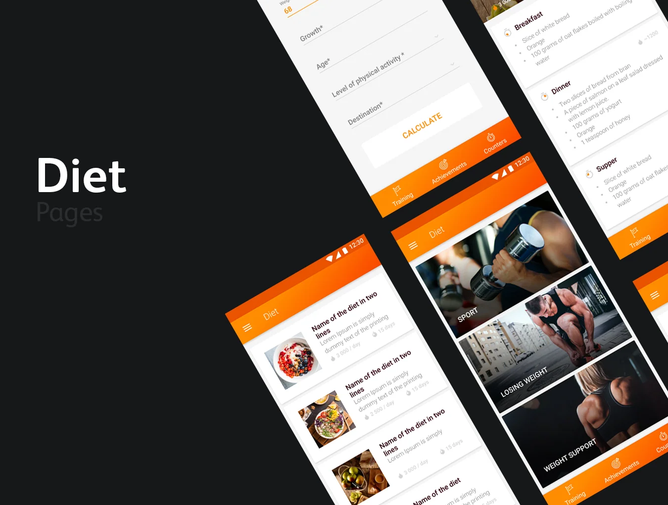 FIT BIT Sport UI Kit 6