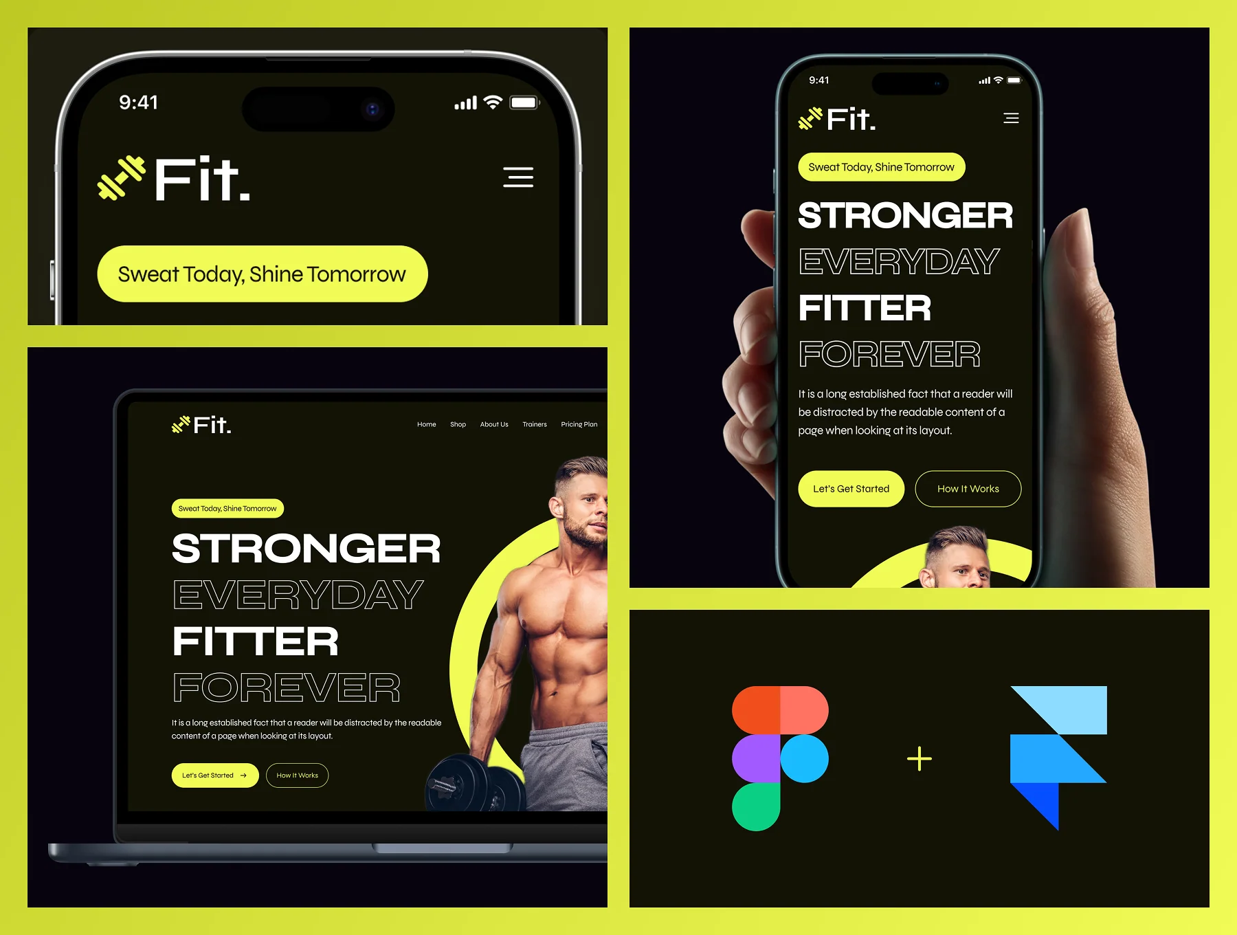 Fit - Fitness Workout Website Framer Template 3