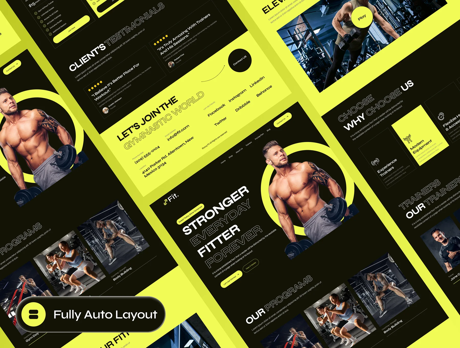 Fit - Fitness Workout Website Framer Template 4