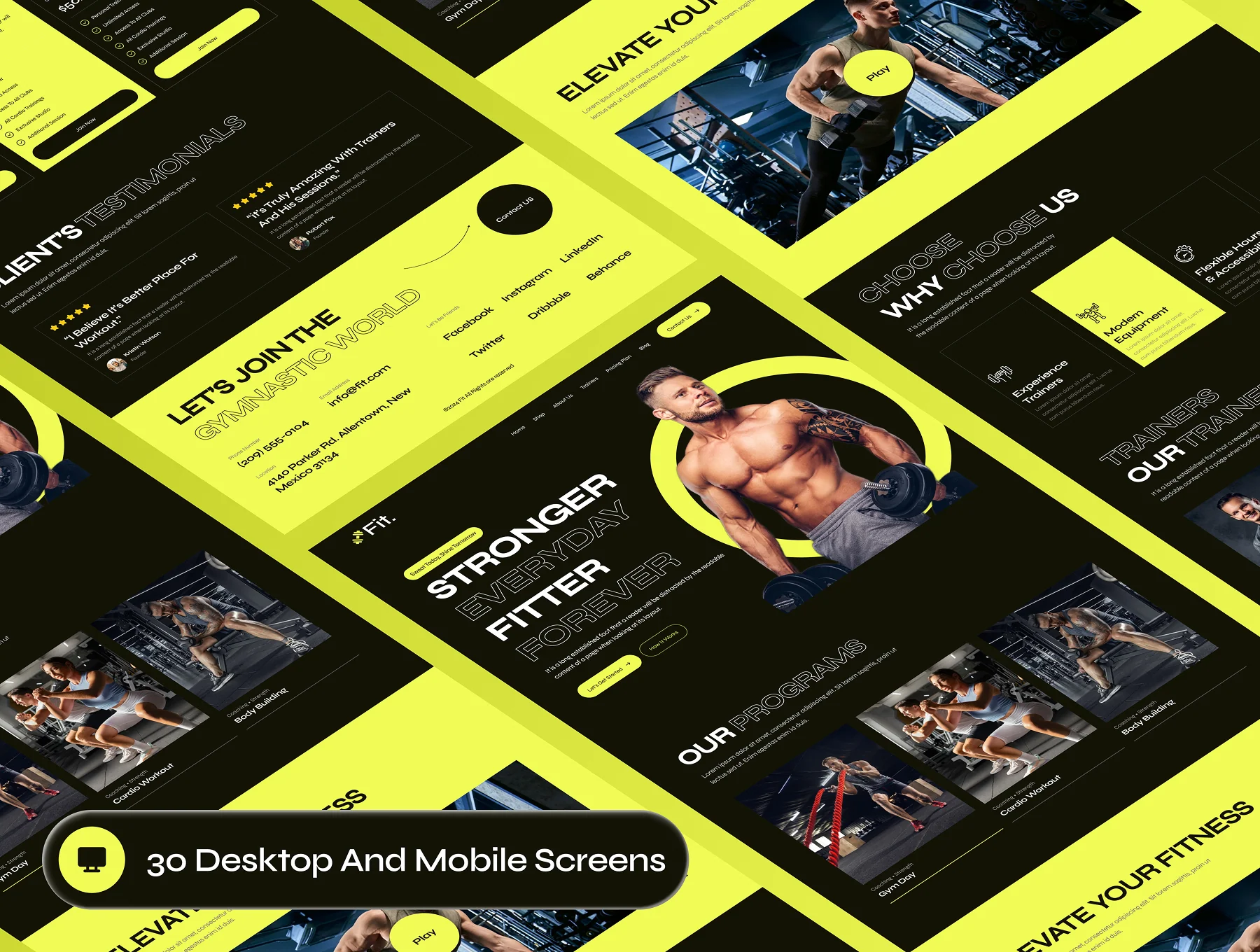 Fit - Fitness Workout Website Framer Template 5