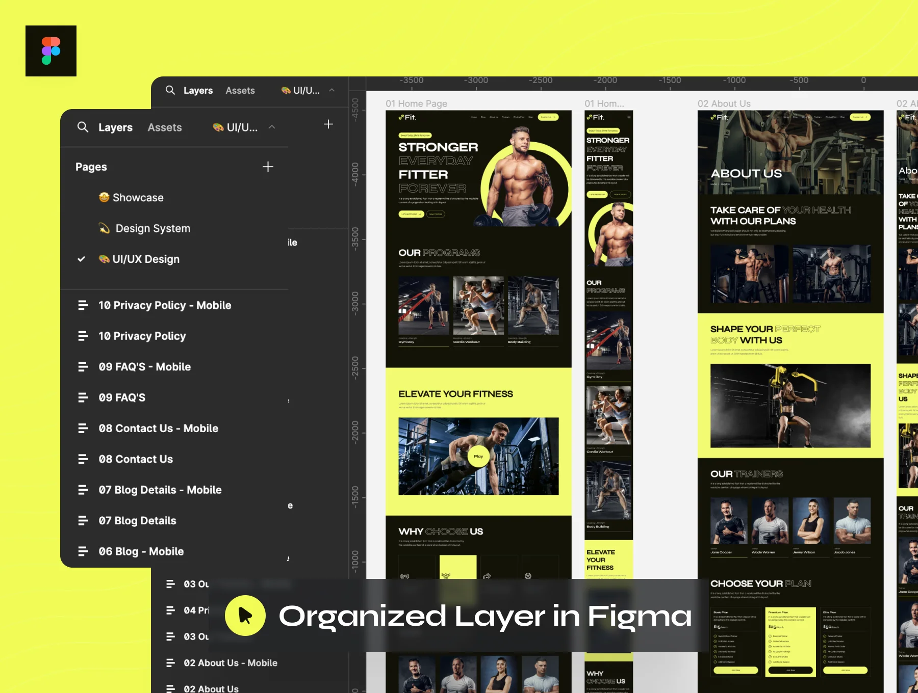 Fit - Fitness Workout Website UI Kit 4
