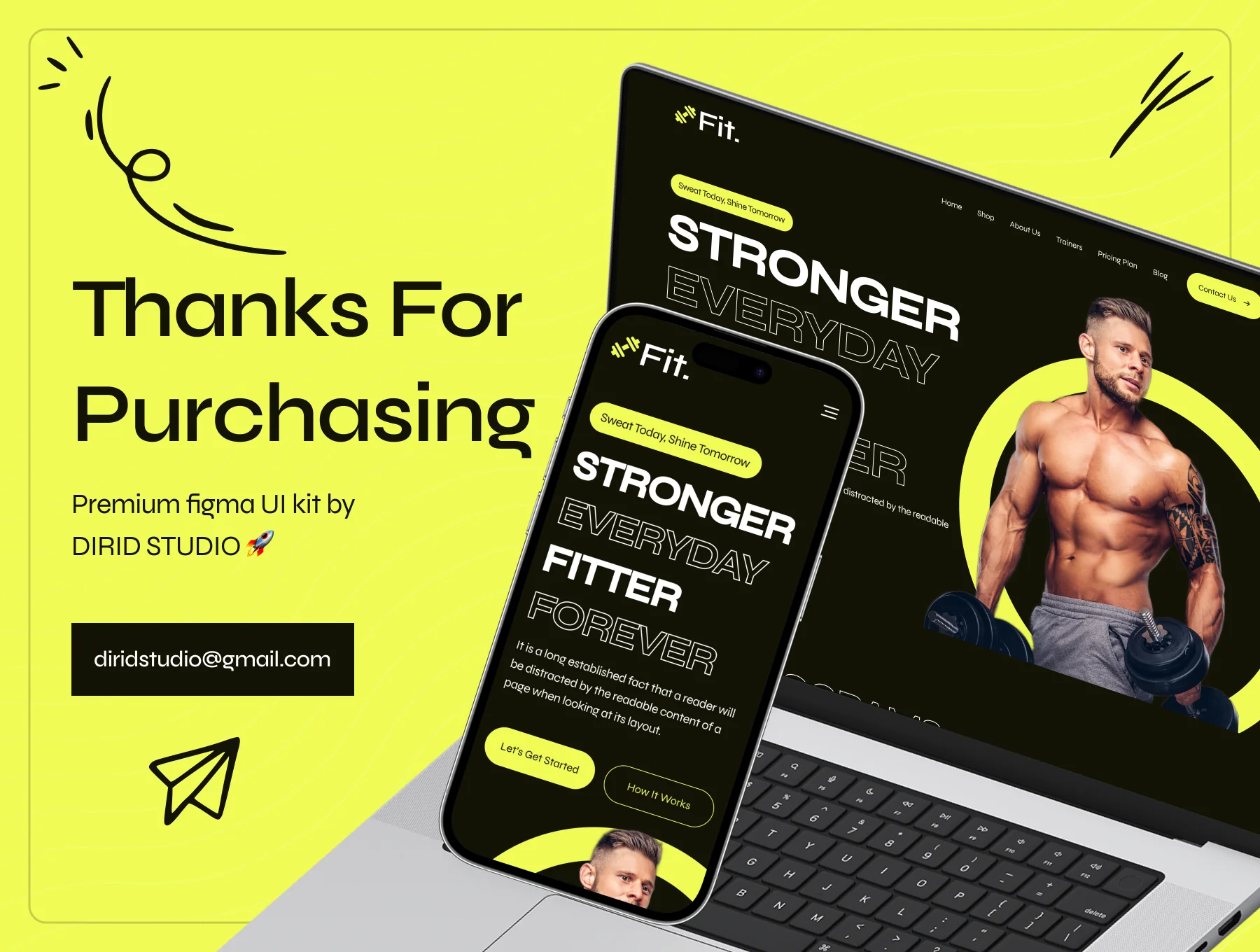 Fit - Fitness Workout Website UI Kit 8
