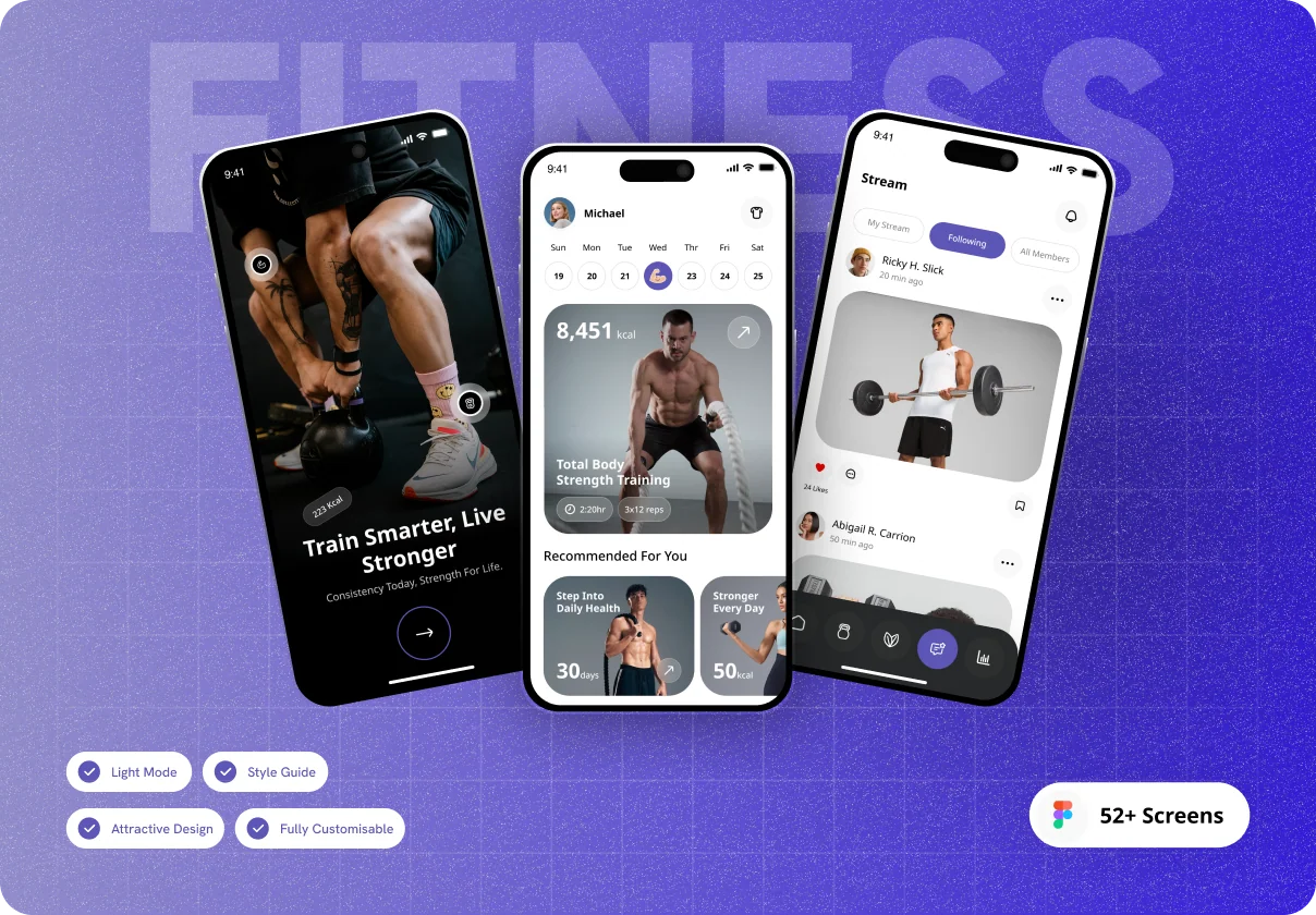 Fit Leaf | Fitness & Nutrition App UI Kit