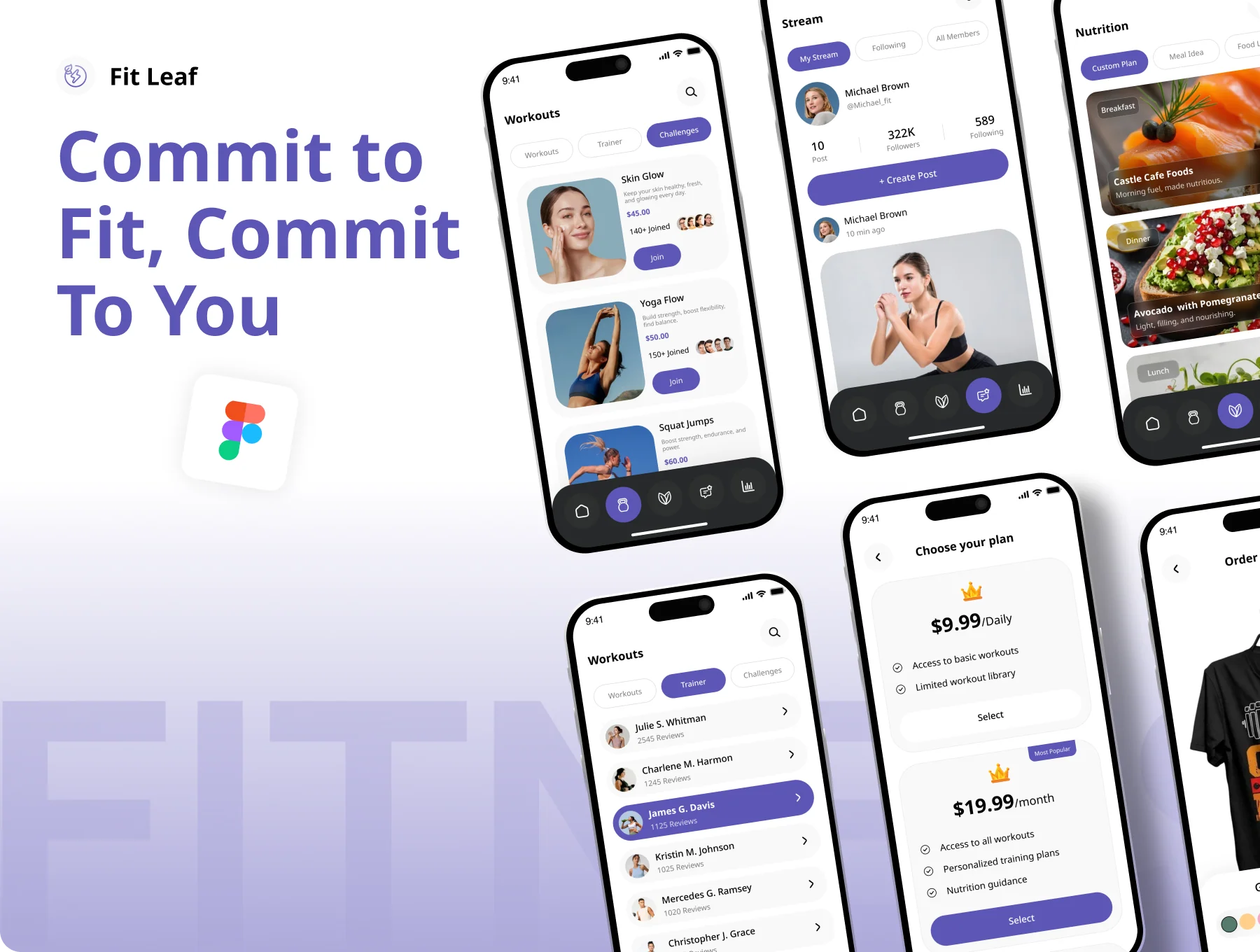 Fit Leaf | Fitness & Nutrition App UI Kit 9