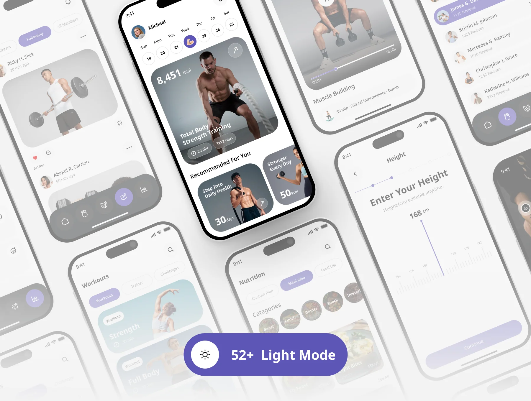 Fit Leaf | Fitness & Nutrition App UI Kit 3