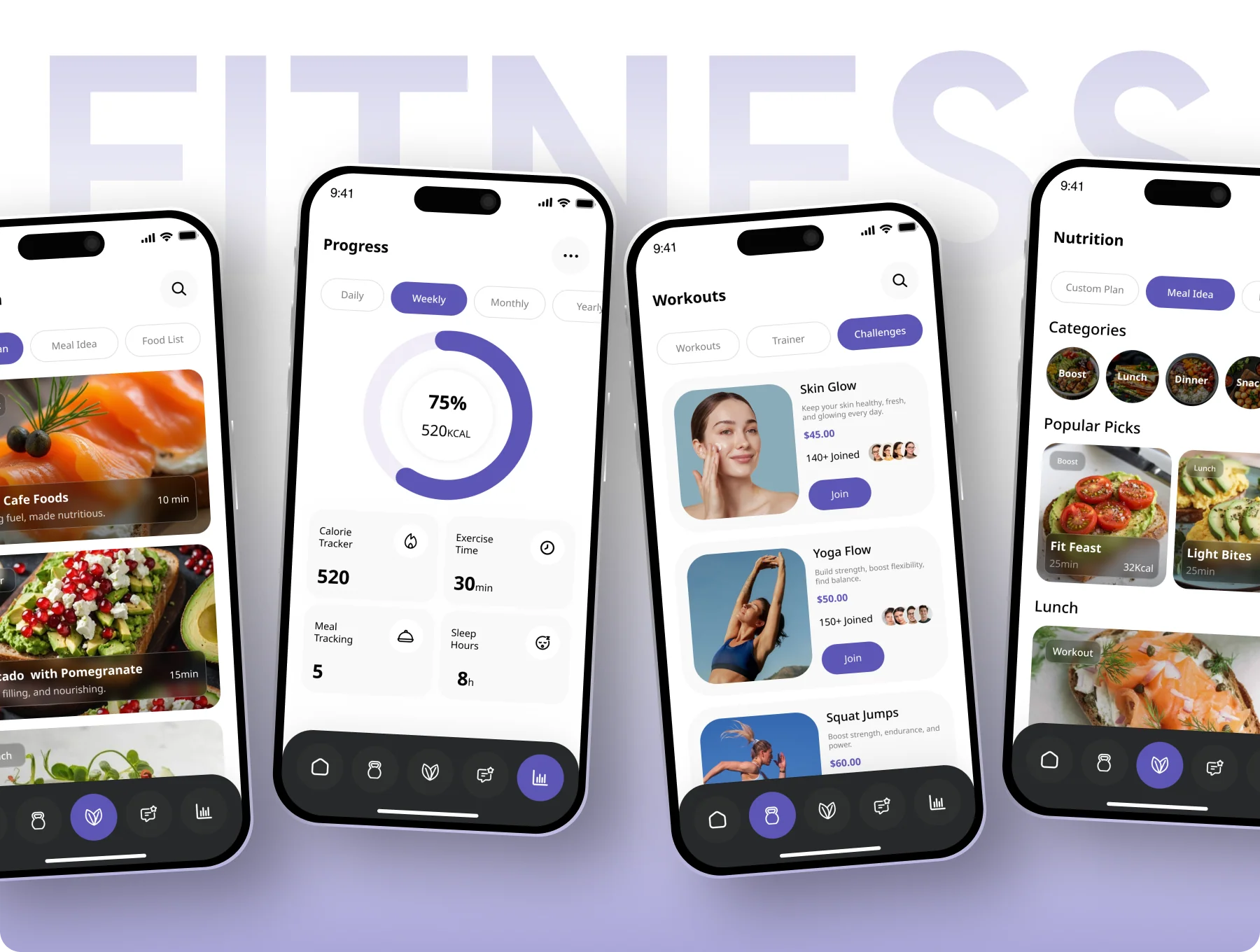 Fit Leaf | Fitness & Nutrition App UI Kit 8