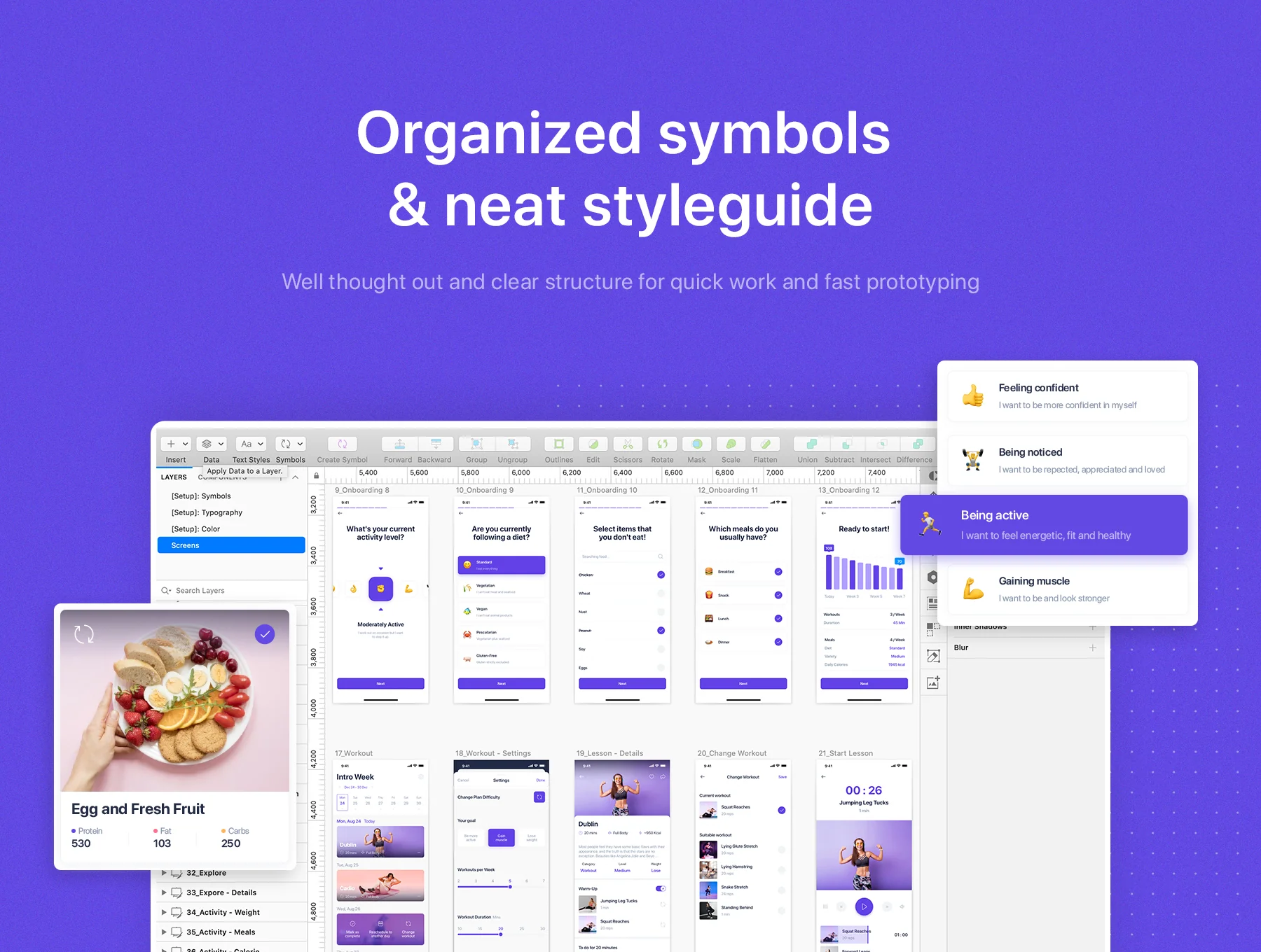 Fitbox - Workouts & Meal Planner UI Kit 6