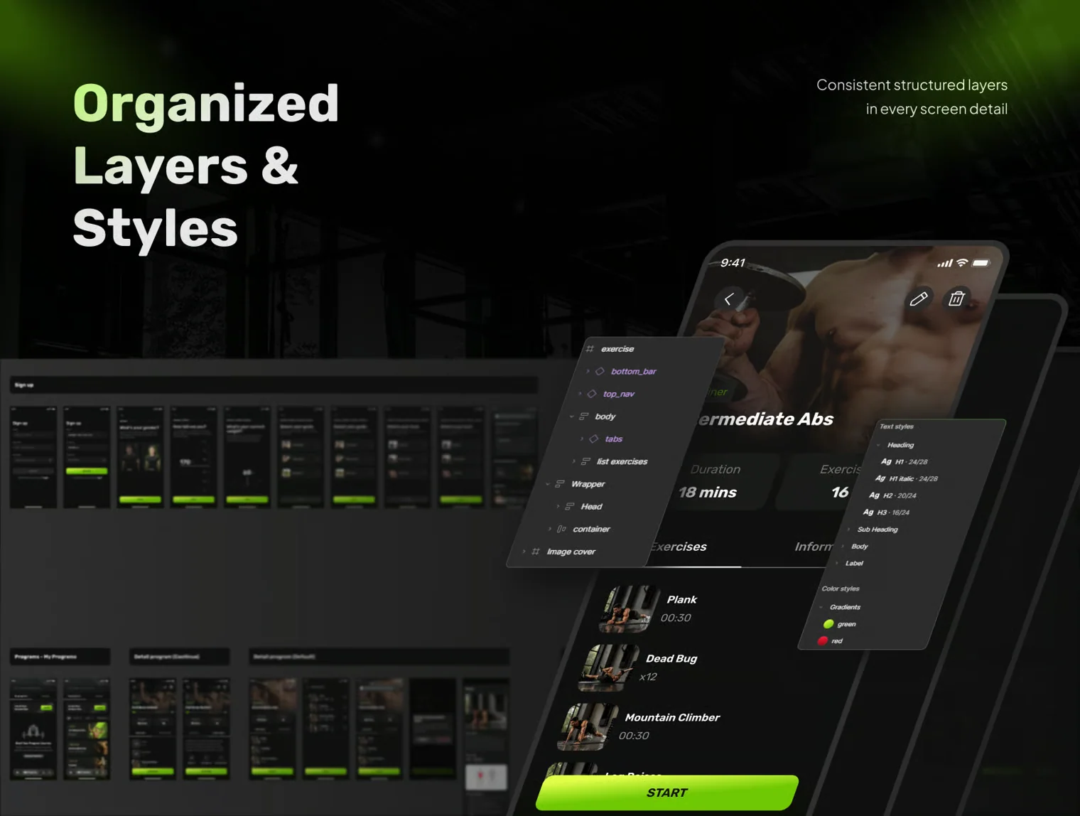 Fitera - Fitness & Workout App UI Kit 2