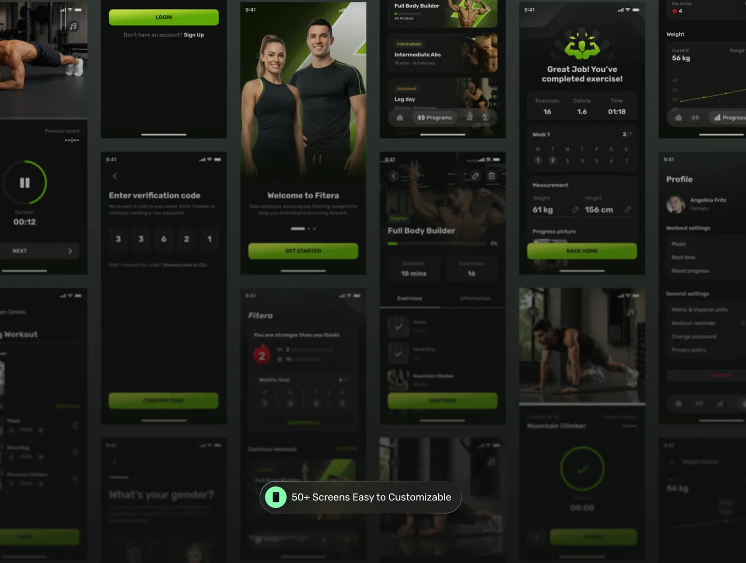 Fitera - Fitness & Workout App UI Kit 5
