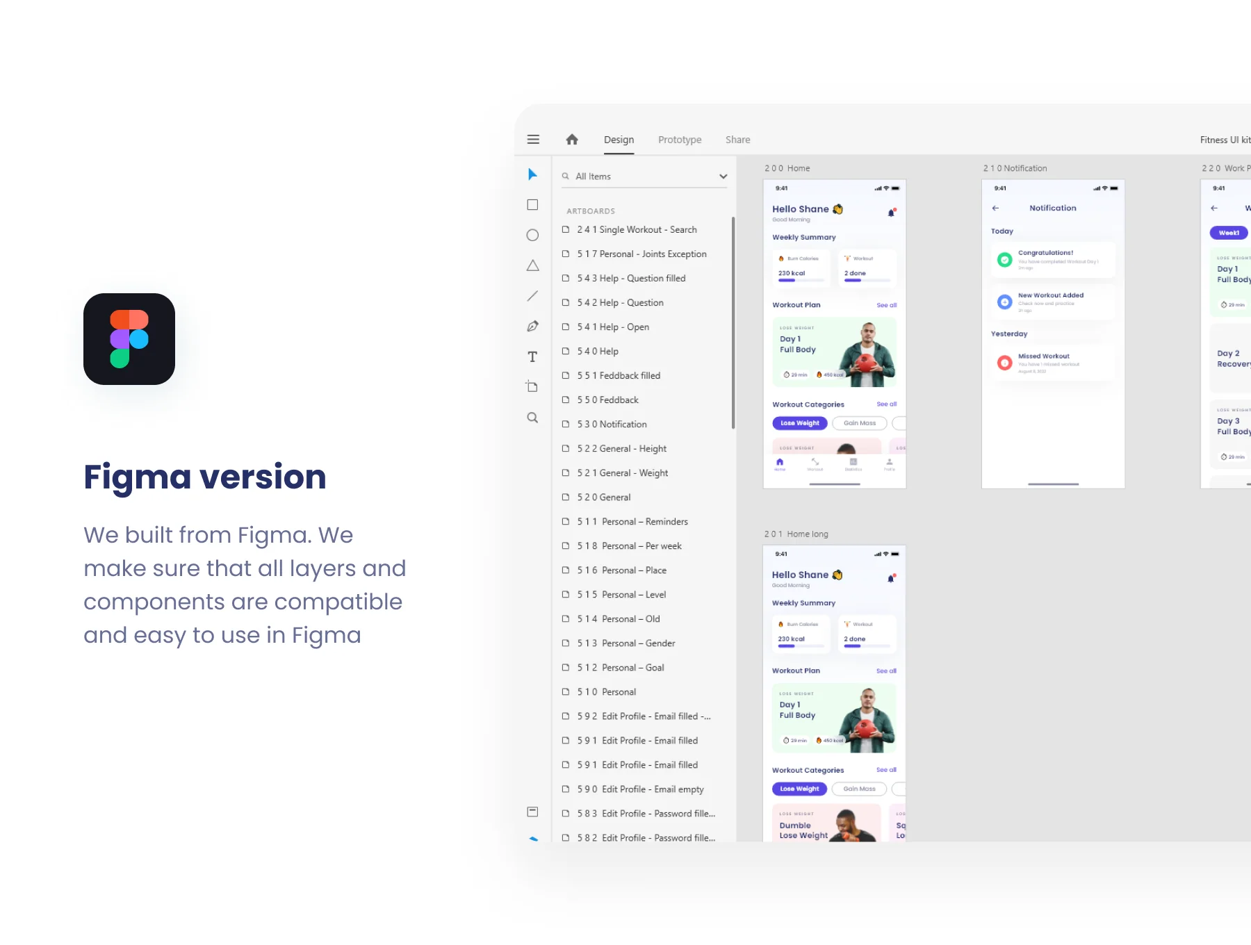 Fitfe - Workout Fitness Mobile App UI Kit 7